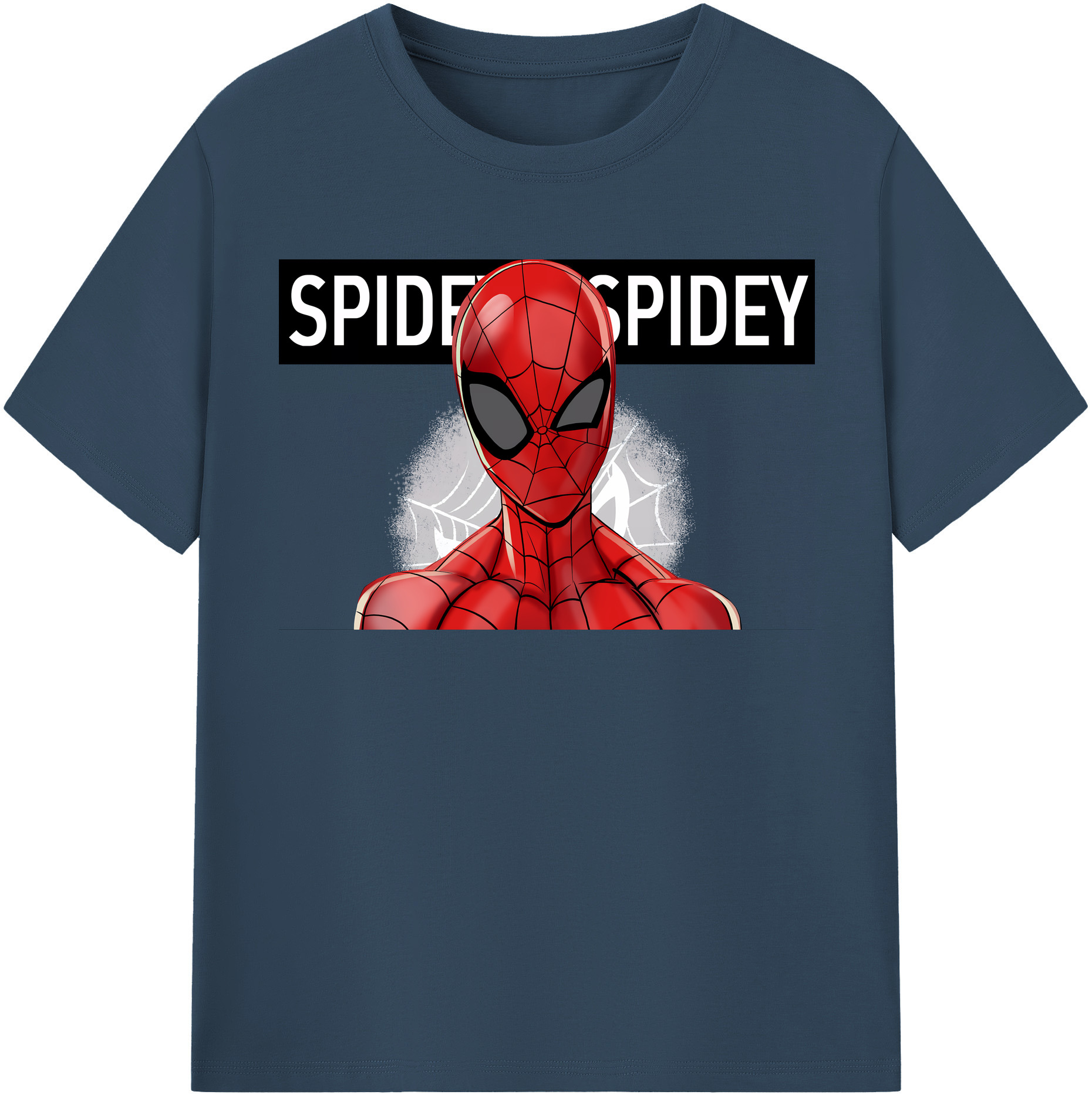 （画像用） Spider Man スパイダーマン 綿100％半袖Tシャツ（フロントプリント）