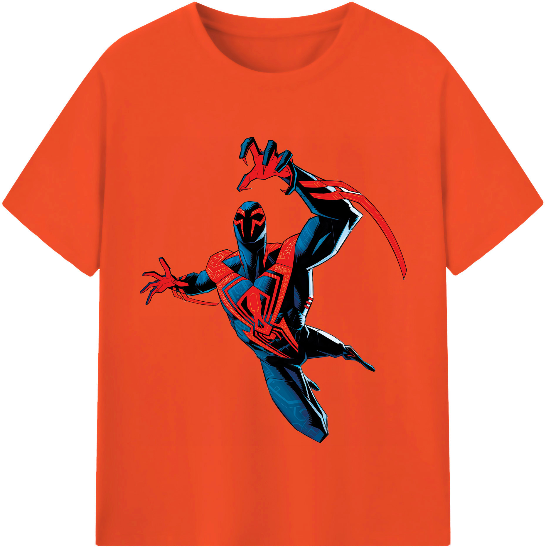 （画像用） Spider Man スパイダーマン 綿100％半袖Tシャツ（フロントプリント）