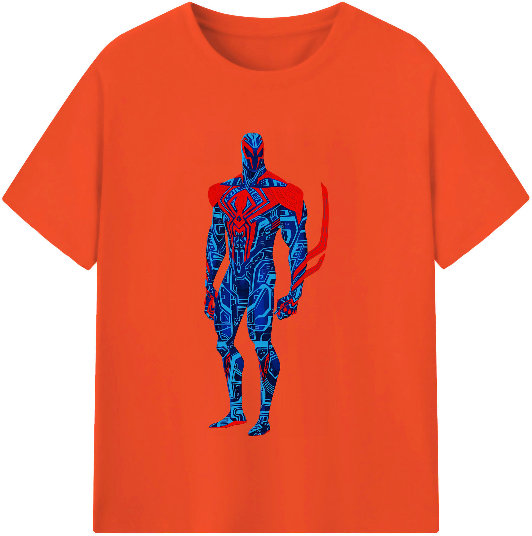 （画像用） Spider Man スパイダーマン 綿100％半袖Tシャツ（フロントプリント）