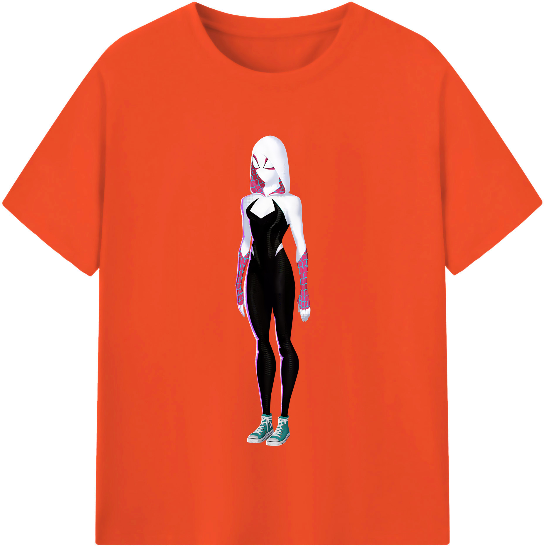 （画像用） Spider Man スパイダーマン 綿100％半袖Tシャツ（フロントプリント）