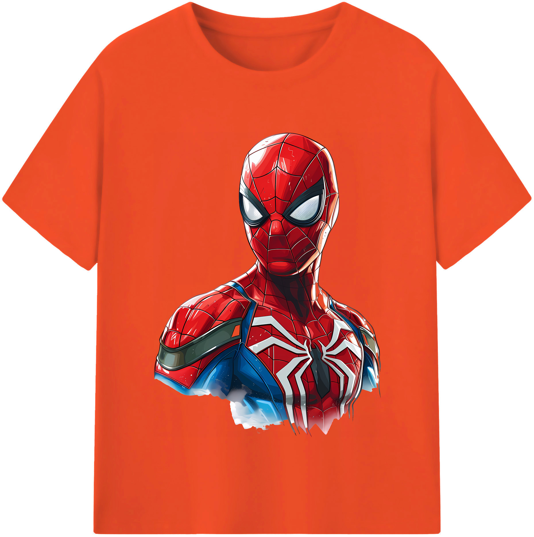 （画像用） Spider Man スパイダーマン 綿100％半袖Tシャツ（フロントプリント）