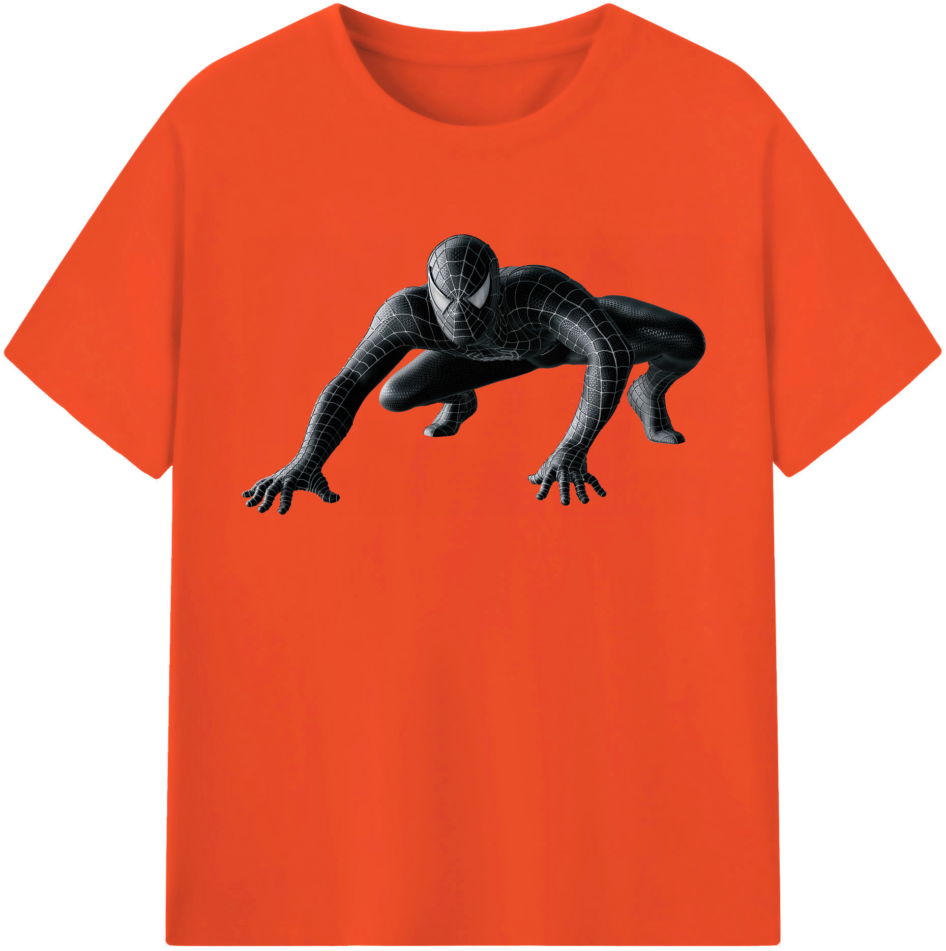 （画像用） Spider Man スパイダーマン 綿100％半袖Tシャツ（フロントプリント）