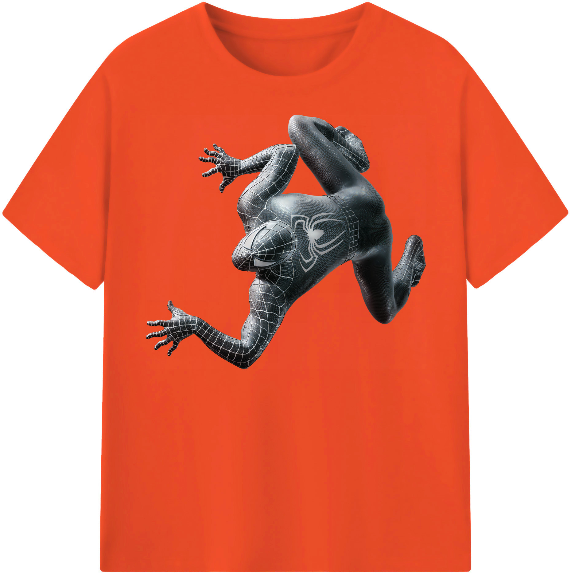 （画像用） Spider Man スパイダーマン 綿100％半袖Tシャツ（フロントプリント）