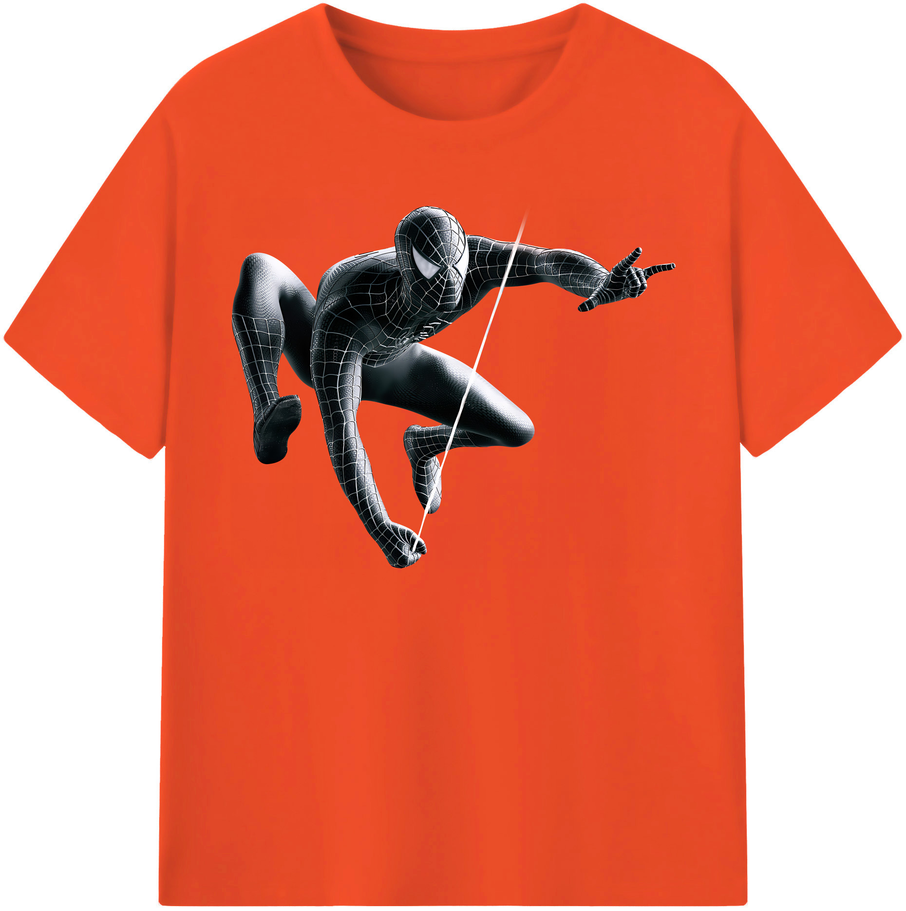 （画像用） Spider Man スパイダーマン 綿100％半袖Tシャツ（フロントプリント）