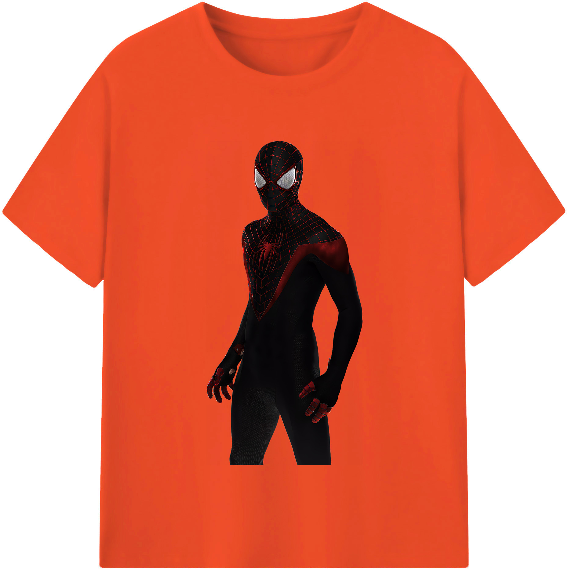 （画像用） Spider Man スパイダーマン 綿100％半袖Tシャツ（フロントプリント）