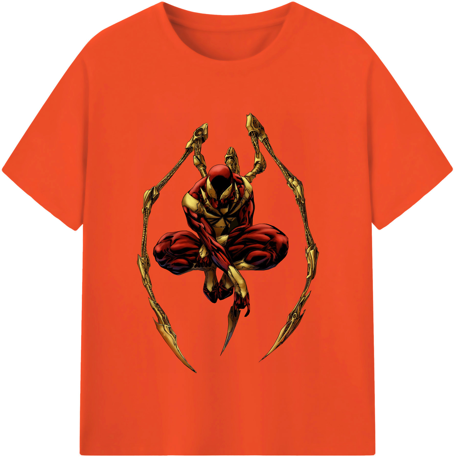 （画像用） Spider Man スパイダーマン 綿100％半袖Tシャツ（フロントプリント）