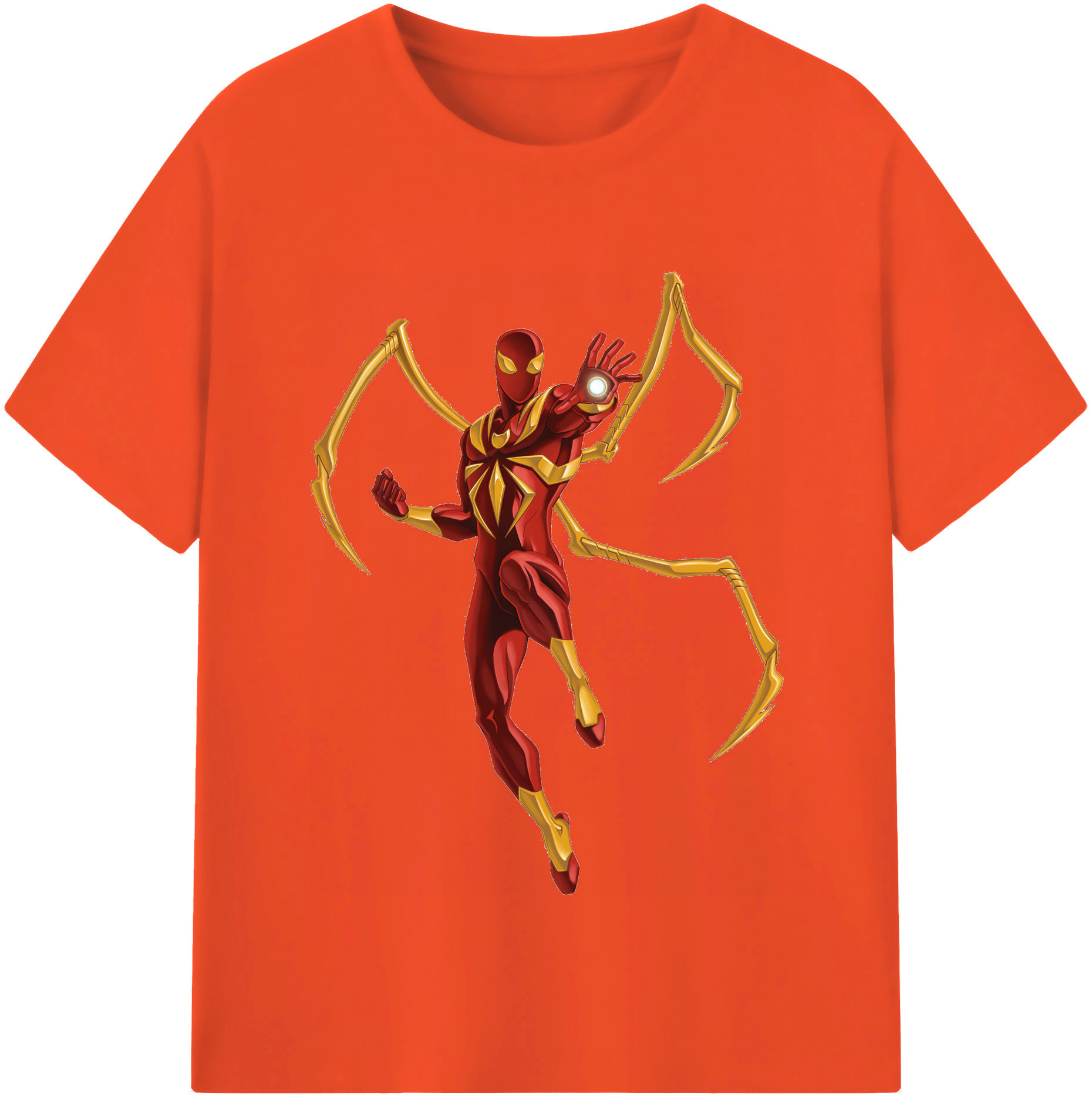 （画像用） Spider Man スパイダーマン 綿100％半袖Tシャツ（フロントプリント）