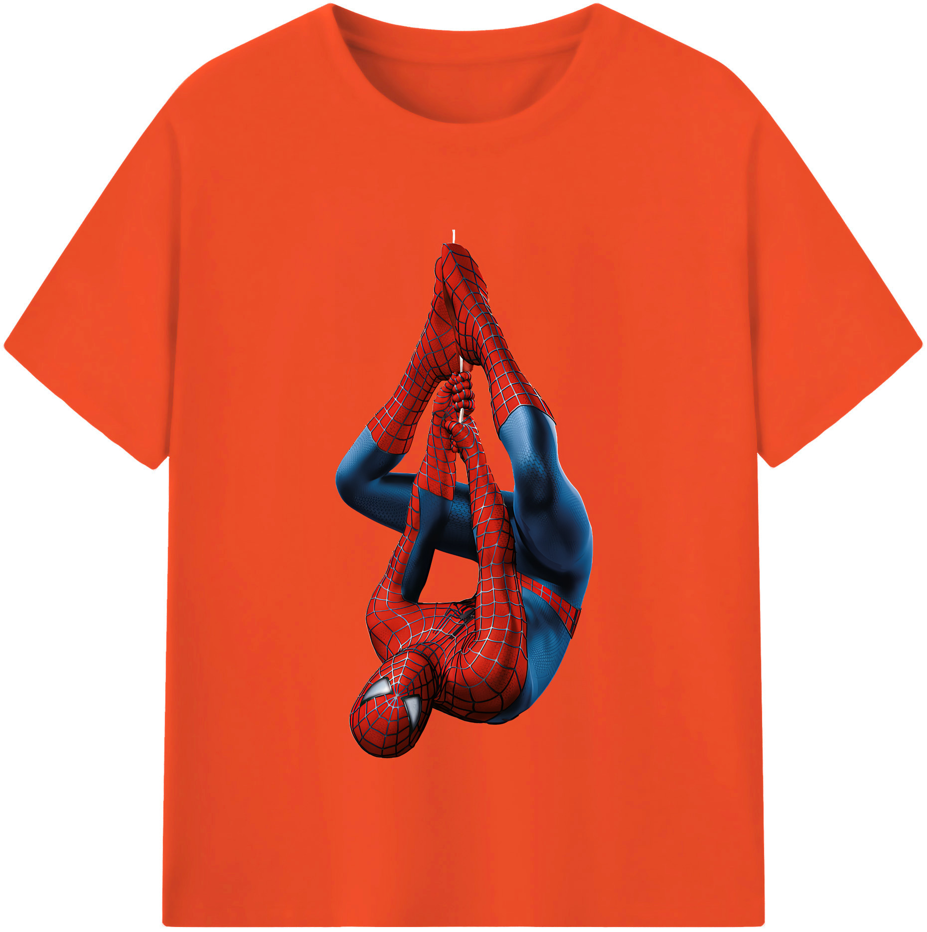 Spider Man スパイダーマン 綿100％半袖Tシャツ（フロントプリント）