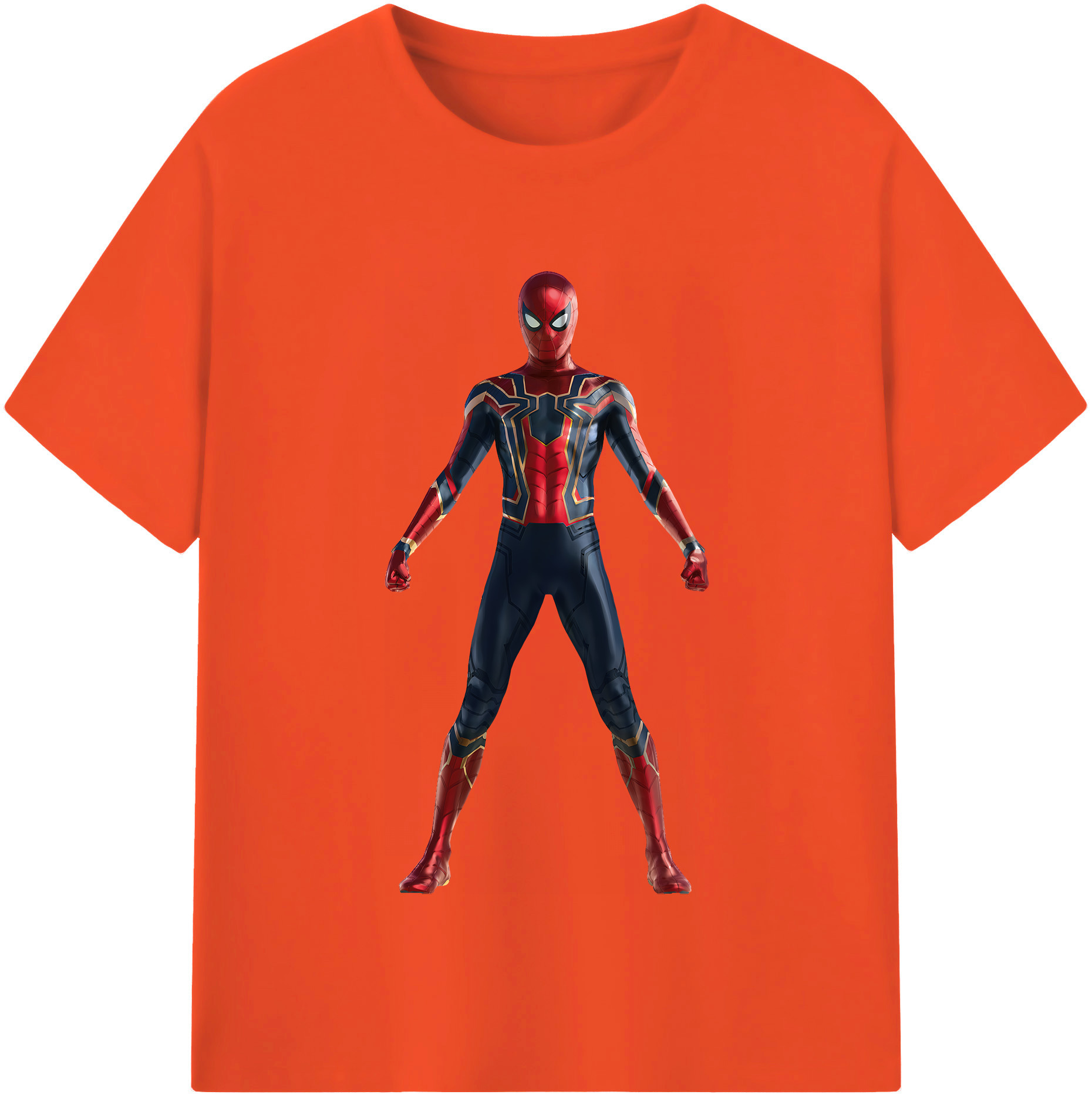 （画像用） Spider Man スパイダーマン 綿100％半袖Tシャツ（フロントプリント）