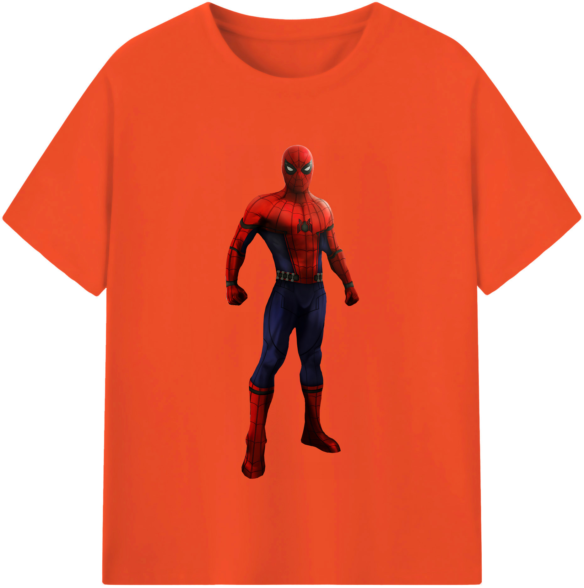 （画像用） Spider Man スパイダーマン 綿100％半袖Tシャツ（フロントプリント）