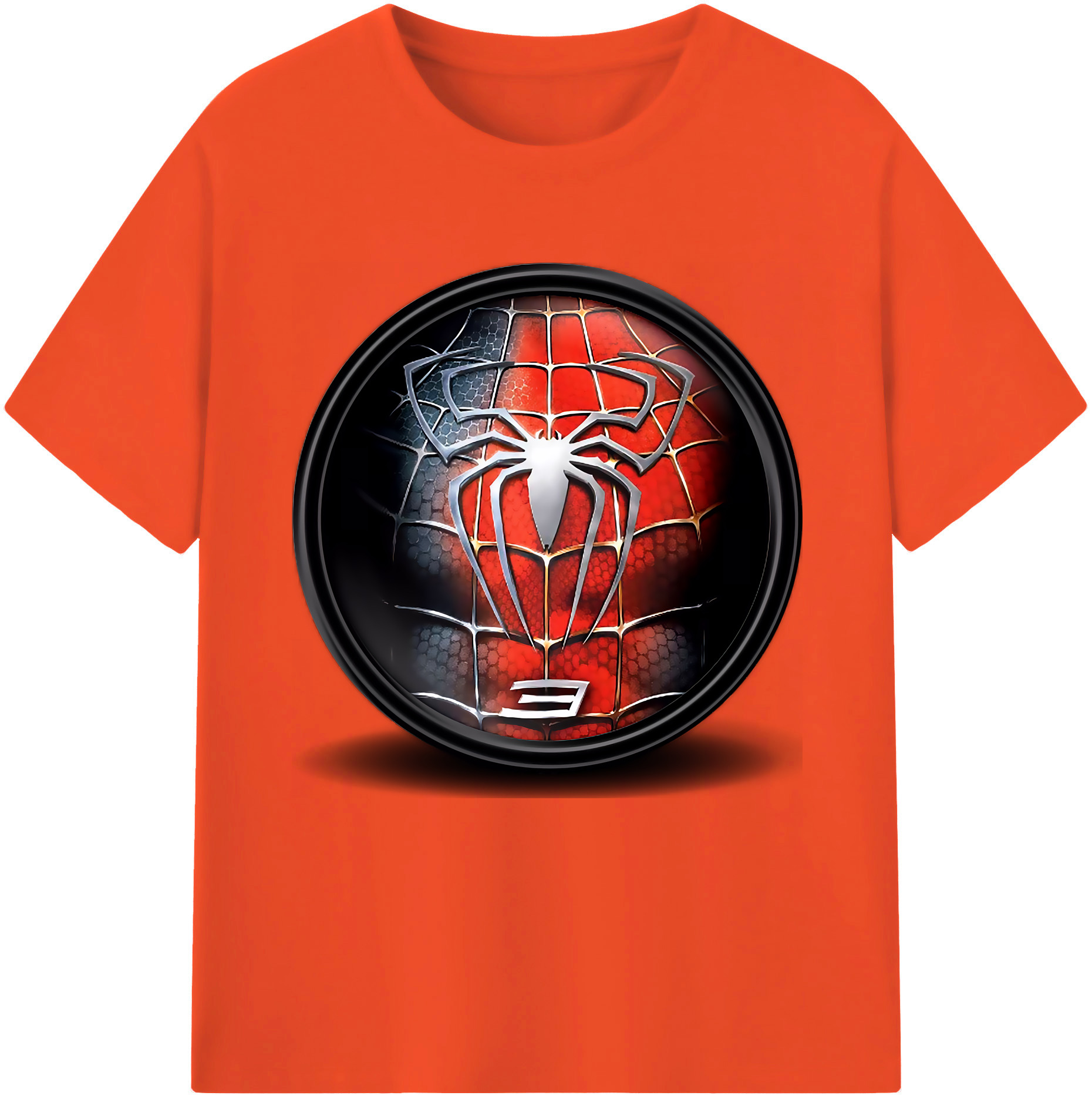 （画像用） Spider Man スパイダーマン 綿100％半袖Tシャツ（フロントプリント）