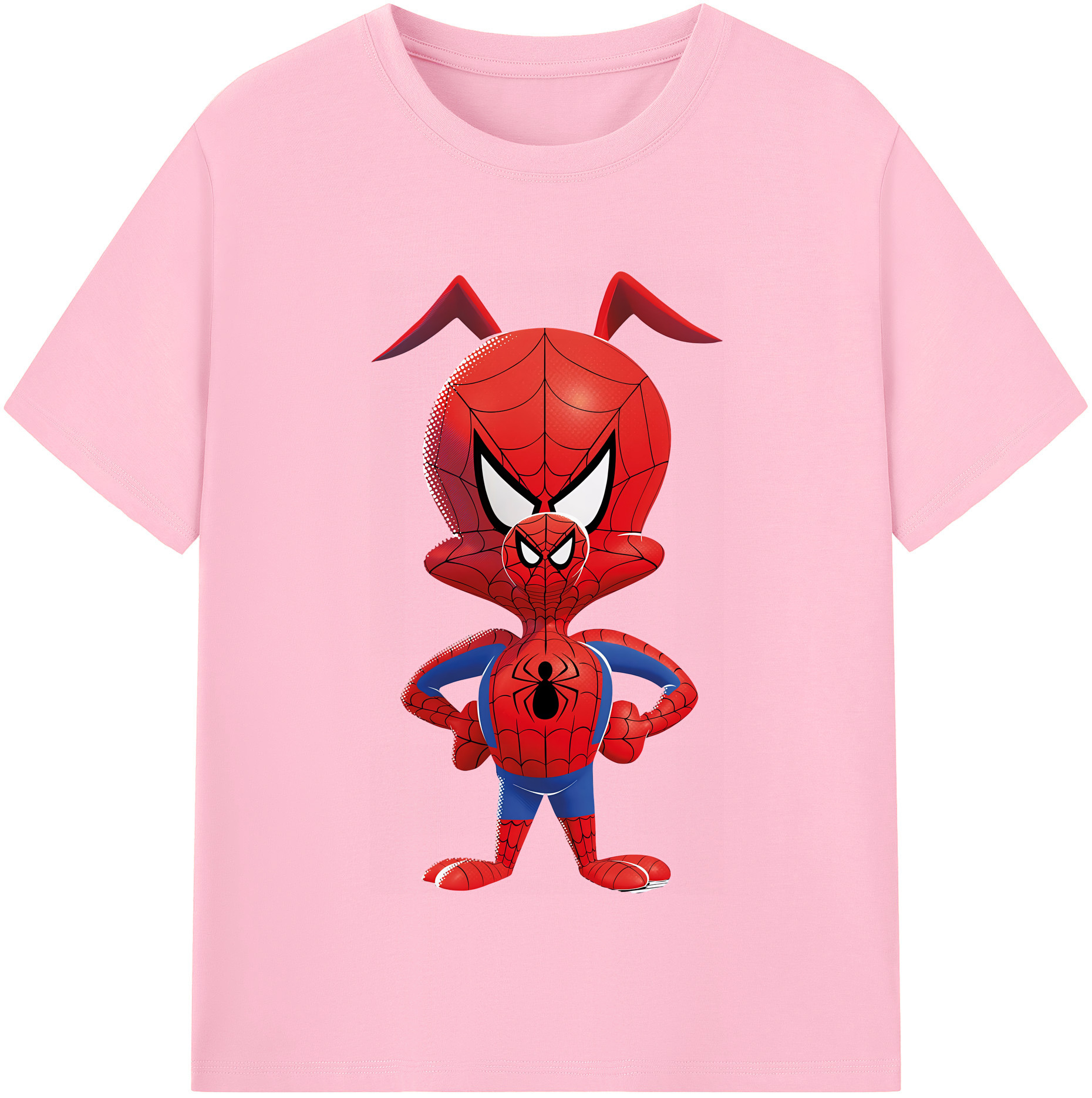 （画像用） Spider Man スパイダーマン 綿100％半袖Tシャツ（フロントプリント）