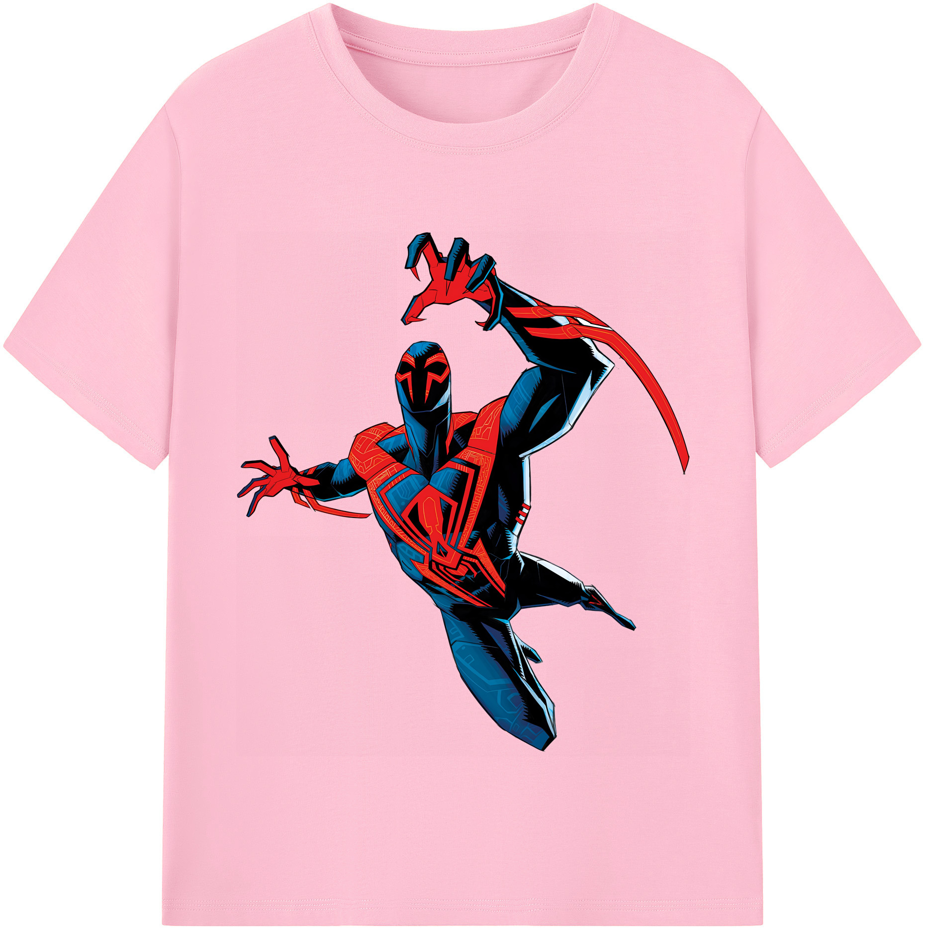 （画像用） Spider Man スパイダーマン 綿100％半袖Tシャツ（フロントプリント）