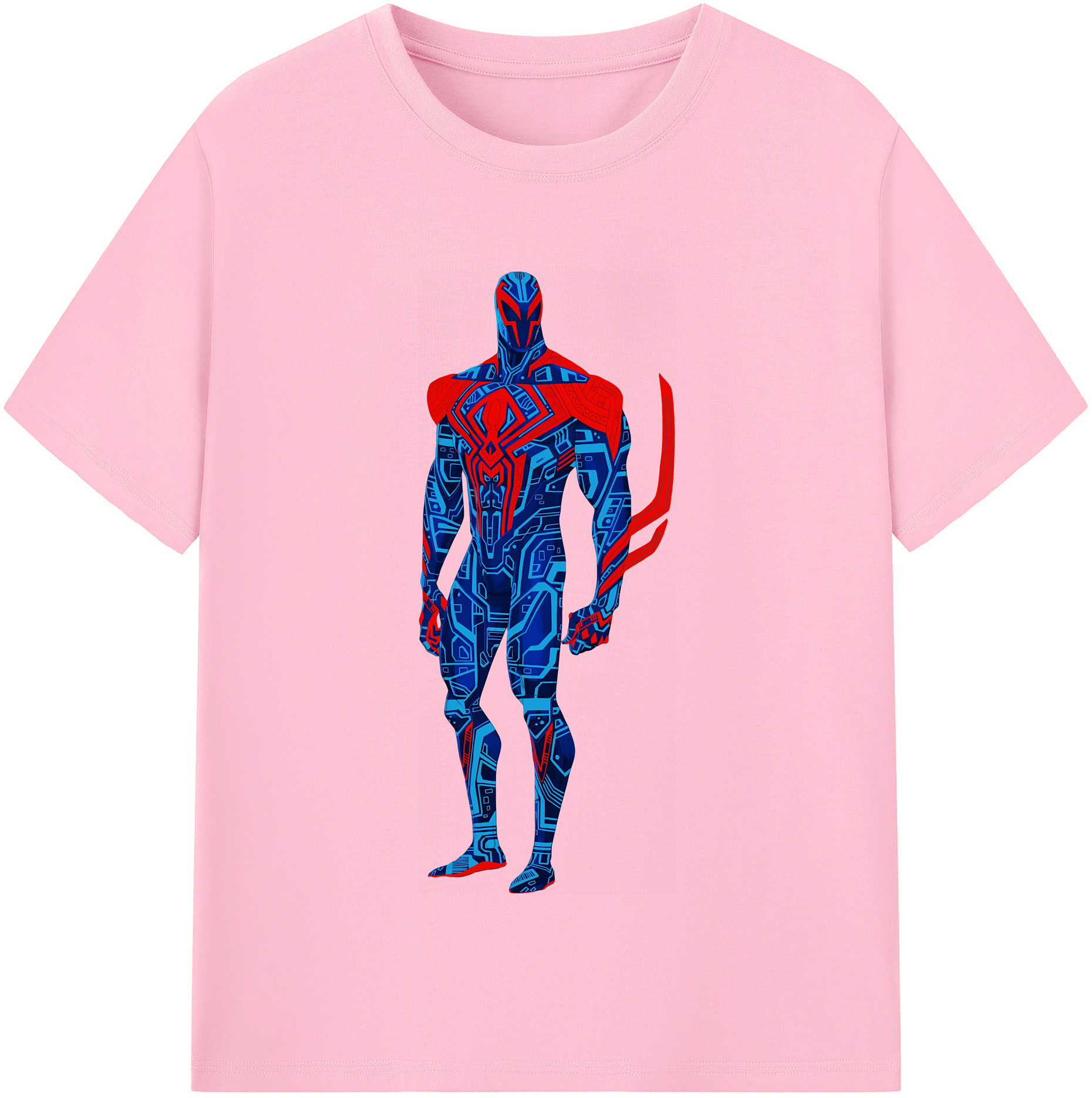 （画像用） Spider Man スパイダーマン 綿100％半袖Tシャツ（フロントプリント）