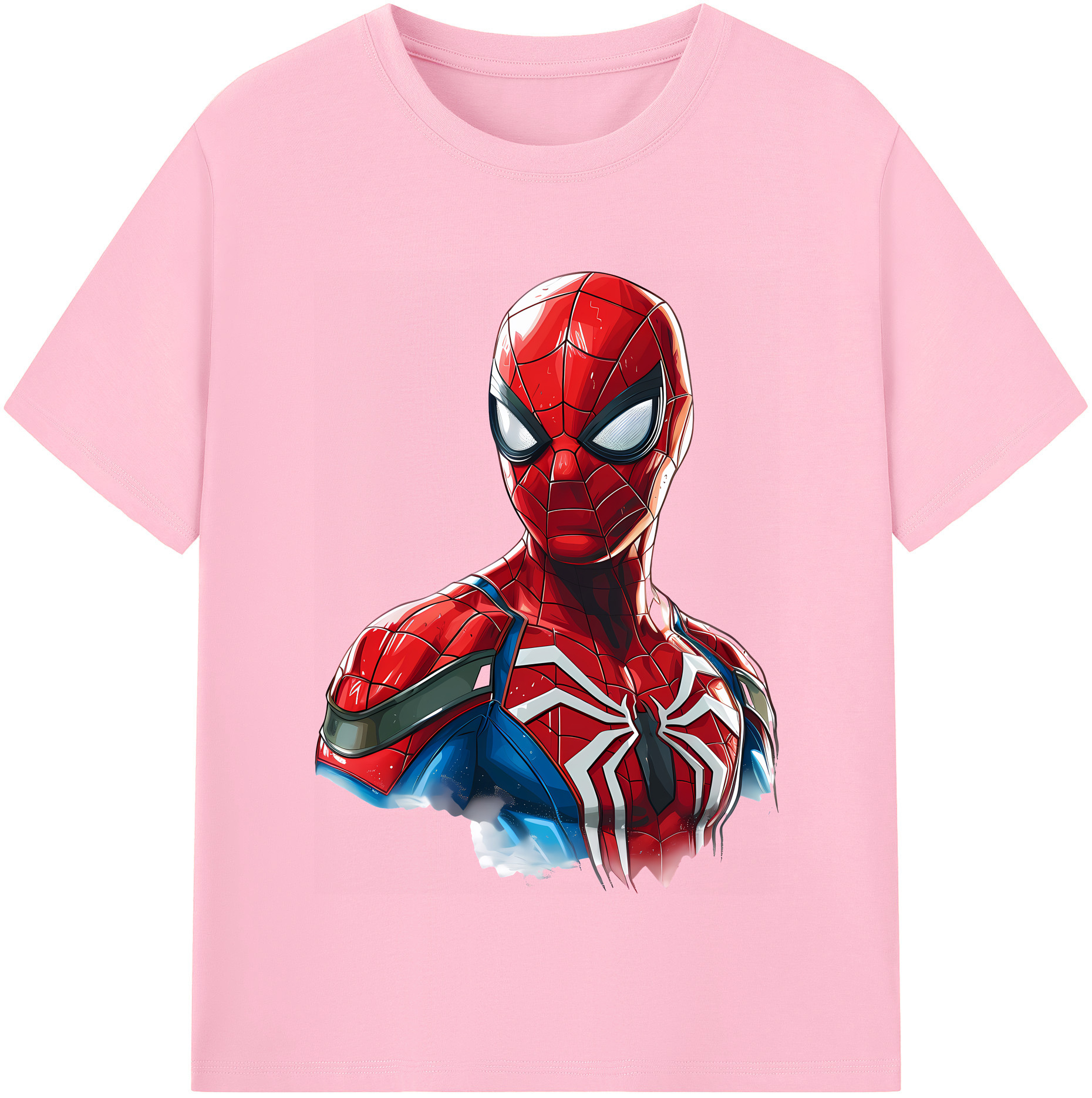 （画像用） Spider Man スパイダーマン 綿100％半袖Tシャツ（フロントプリント）