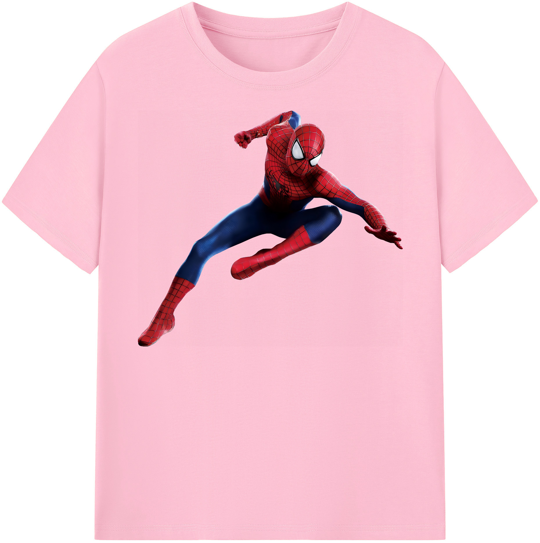 （画像用） Spider Man スパイダーマン 綿100％半袖Tシャツ（フロントプリント）