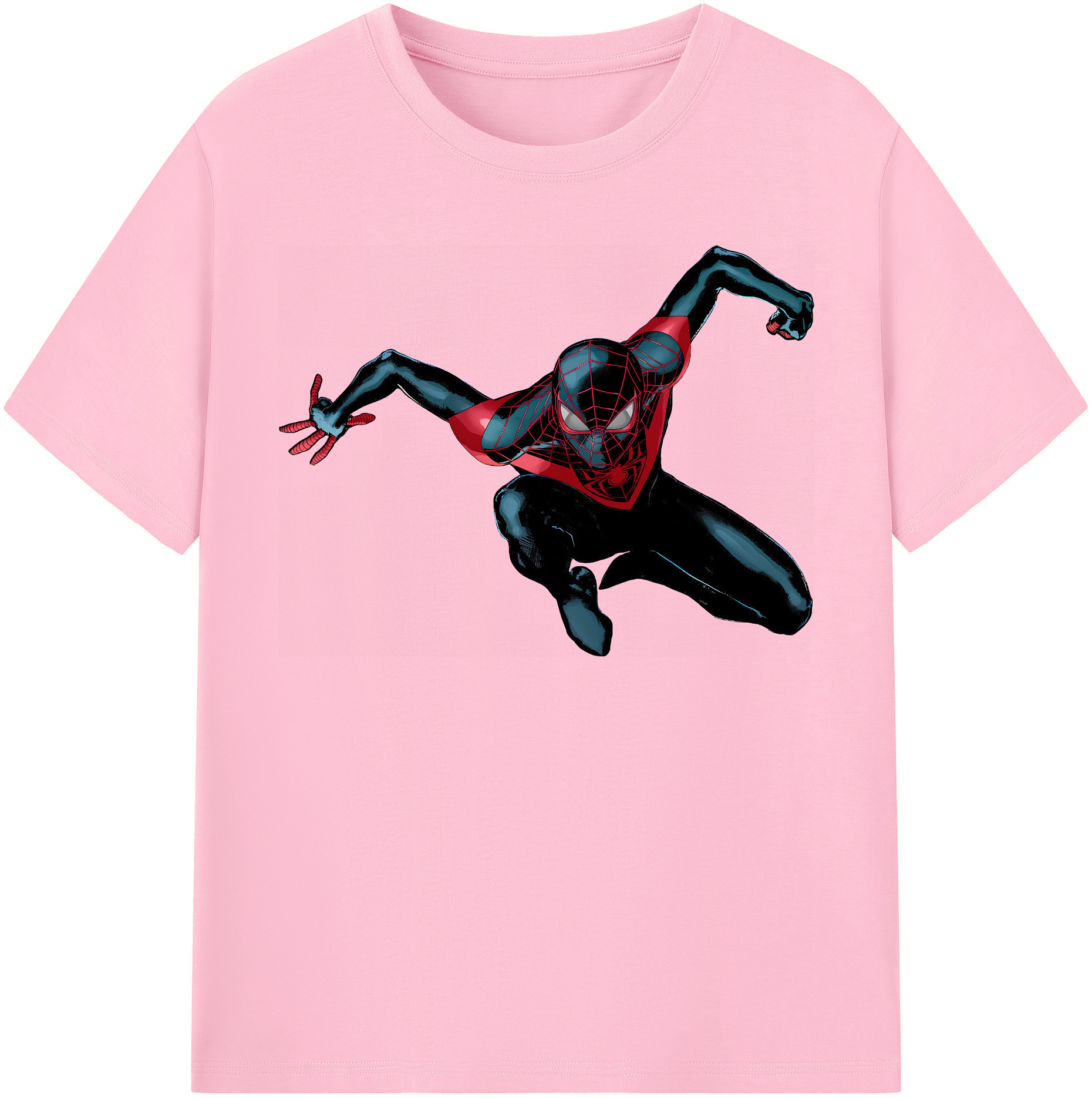 （画像用） Spider Man スパイダーマン 綿100％半袖Tシャツ（フロントプリント）