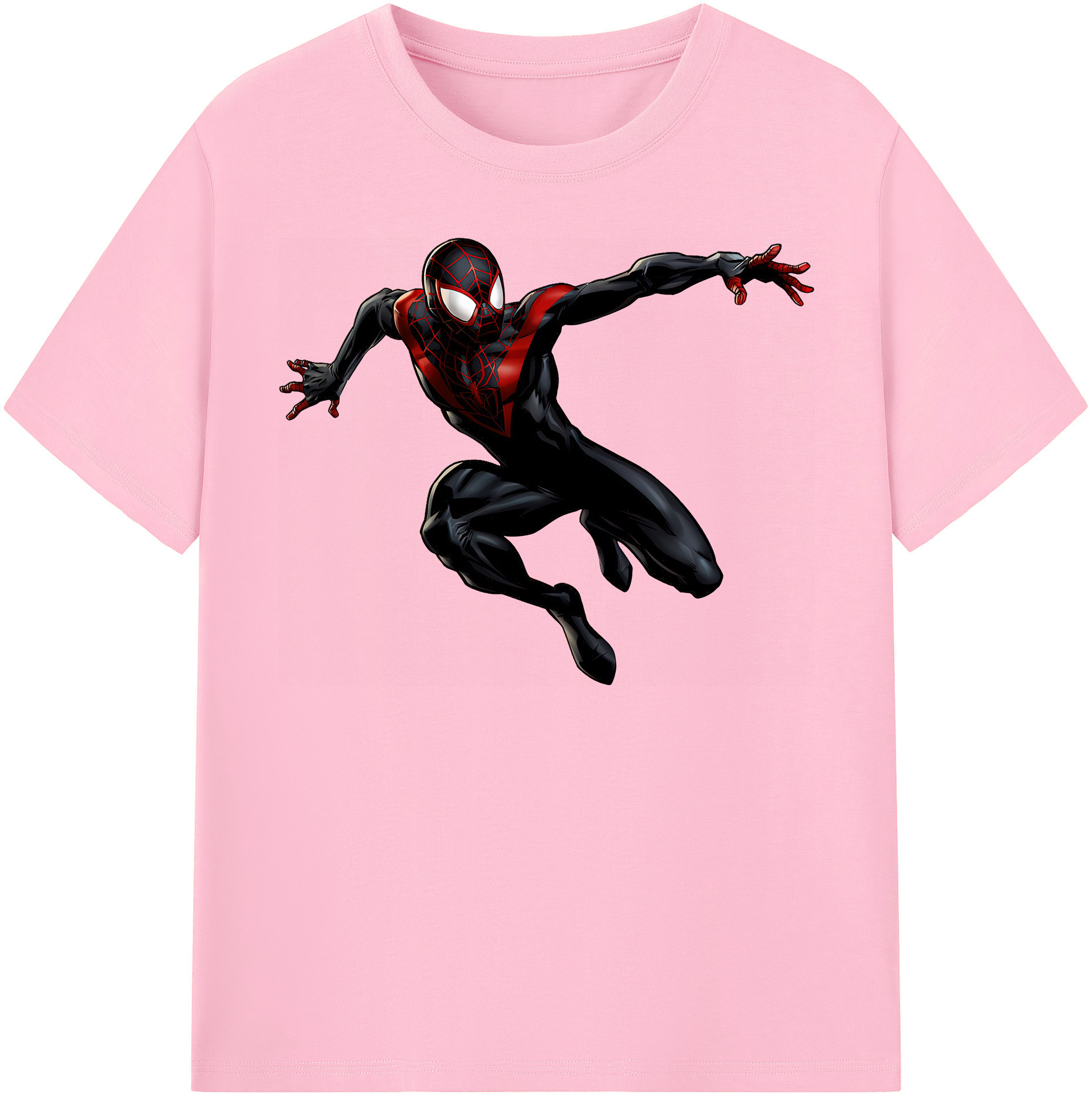 （画像用） Spider Man スパイダーマン 綿100％半袖Tシャツ（フロントプリント）
