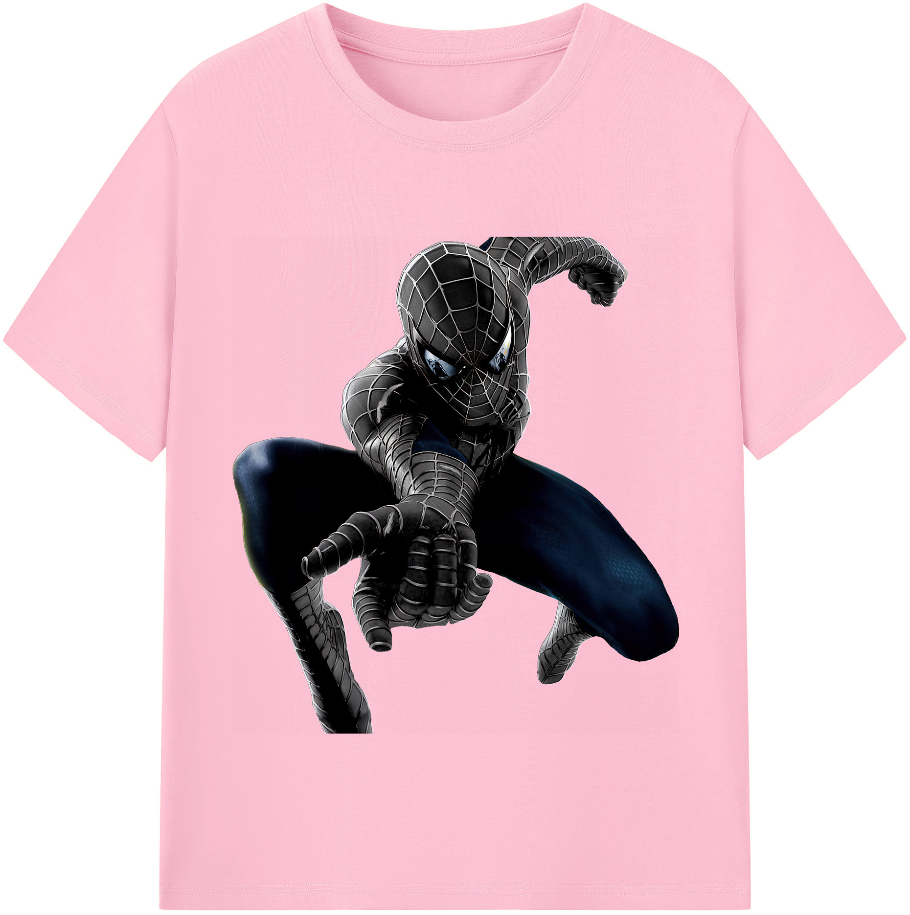 （画像用） Spider Man スパイダーマン 綿100％半袖Tシャツ（フロントプリント）
