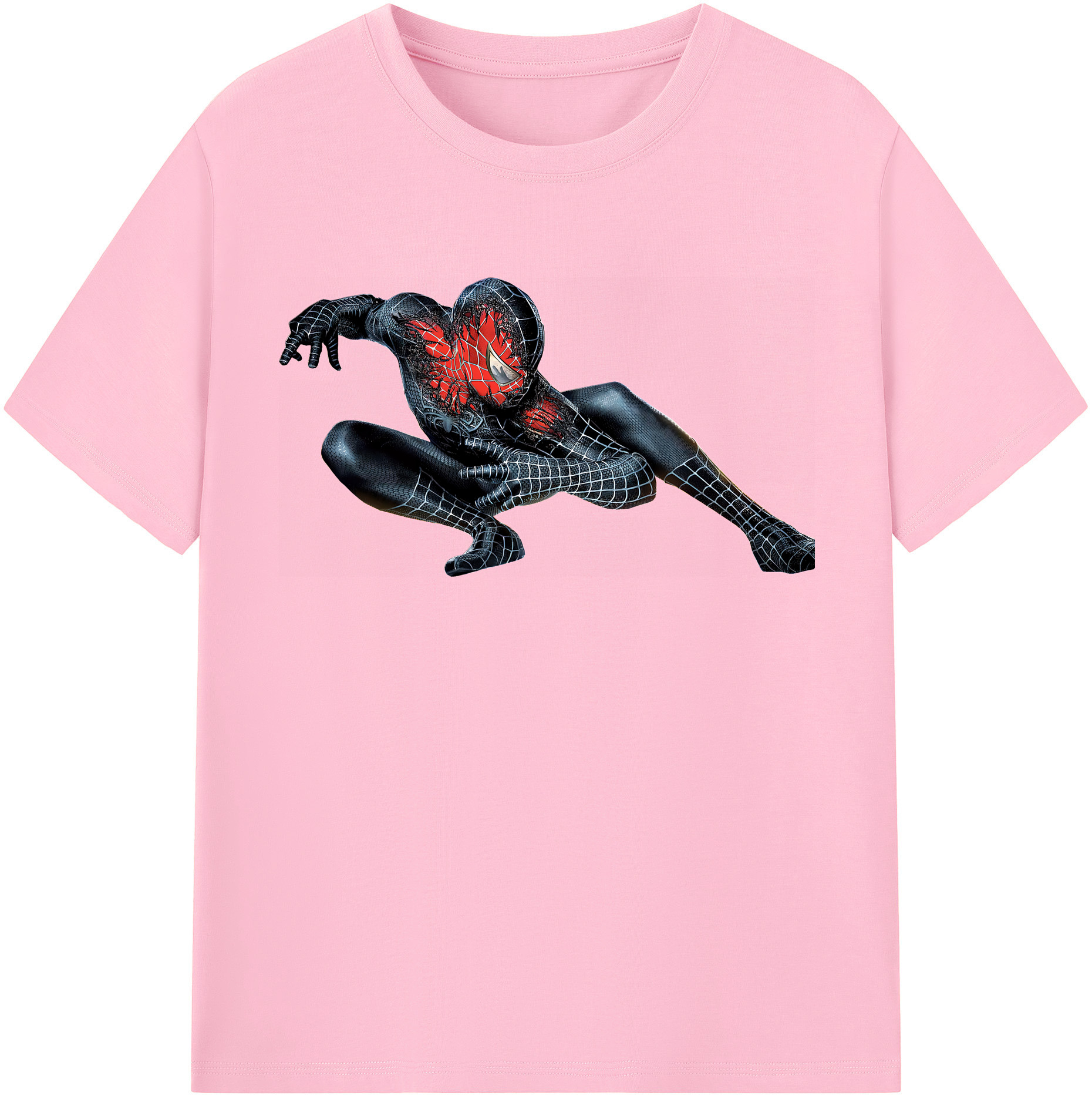 （画像用） Spider Man スパイダーマン 綿100％半袖Tシャツ（フロントプリント）