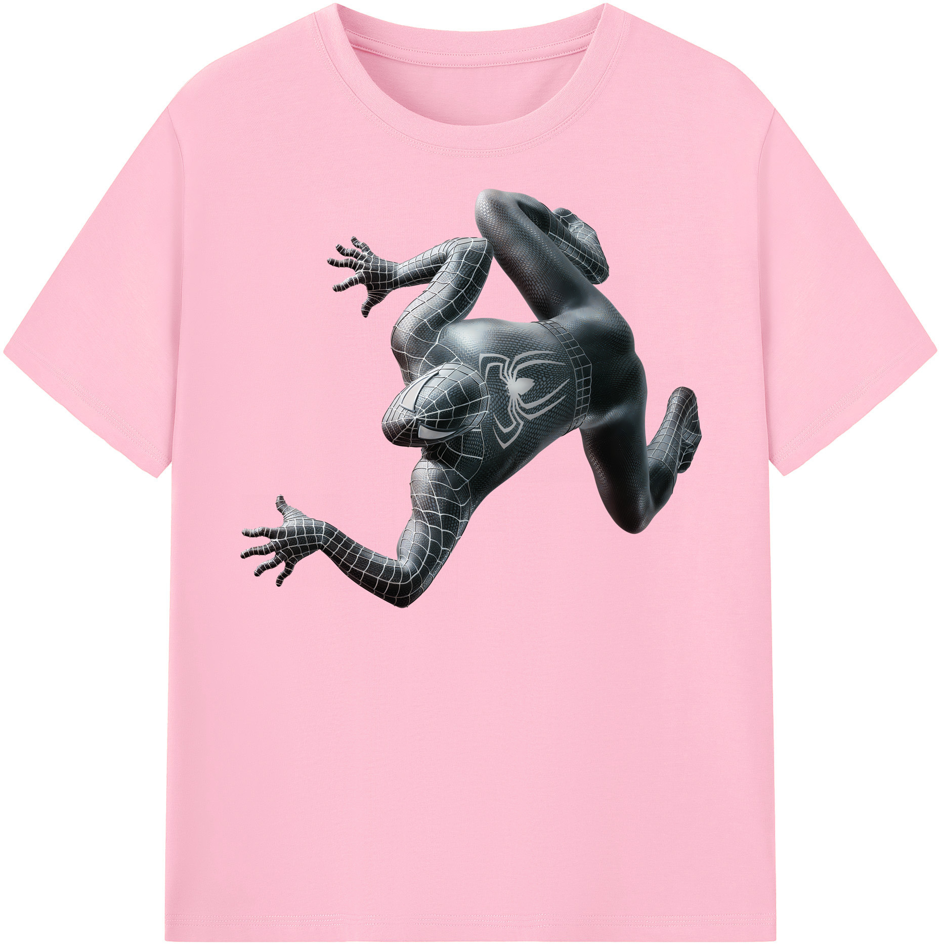 （画像用） Spider Man スパイダーマン 綿100％半袖Tシャツ（フロントプリント）