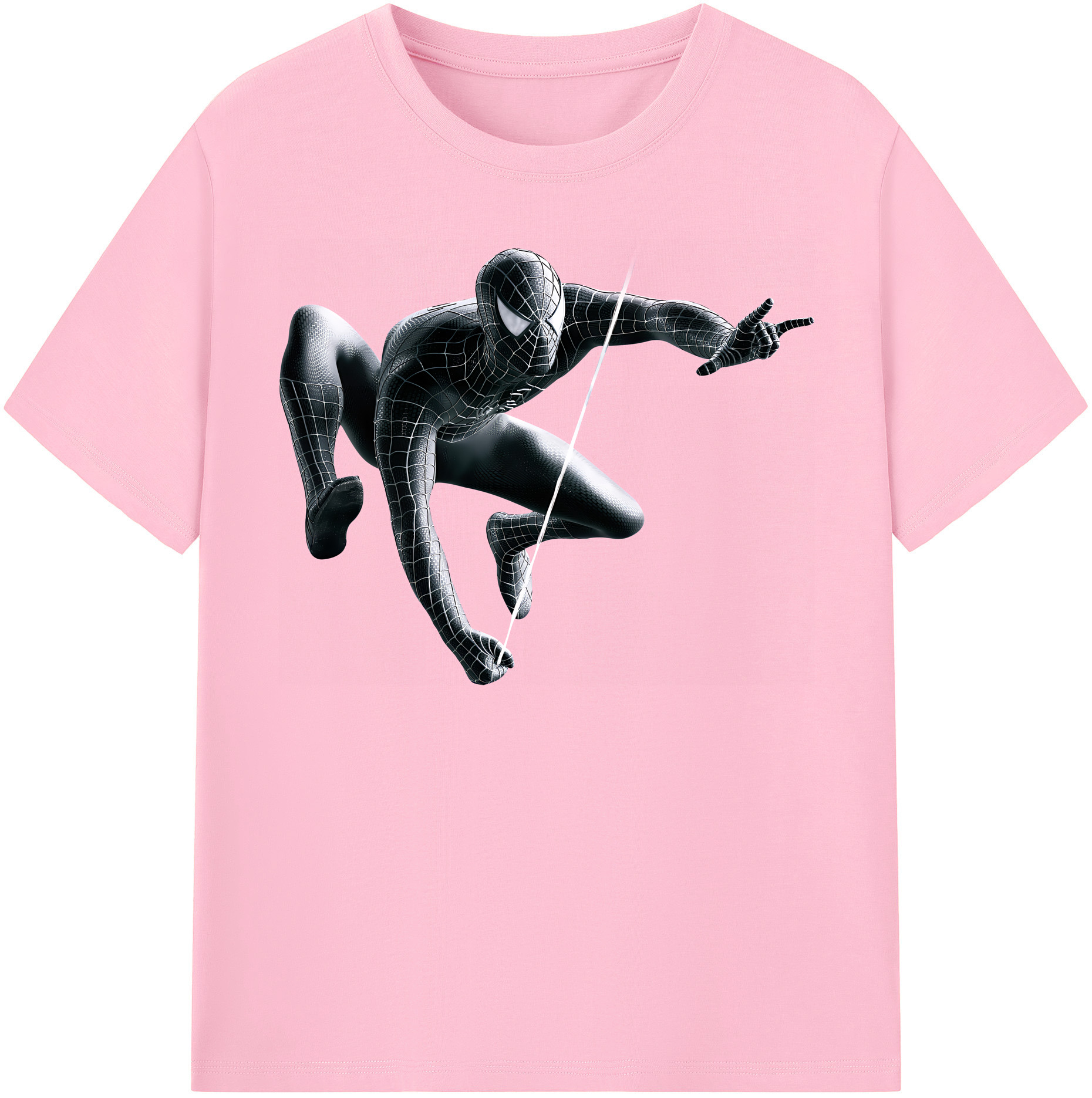 （画像用） Spider Man スパイダーマン 綿100％半袖Tシャツ（フロントプリント）