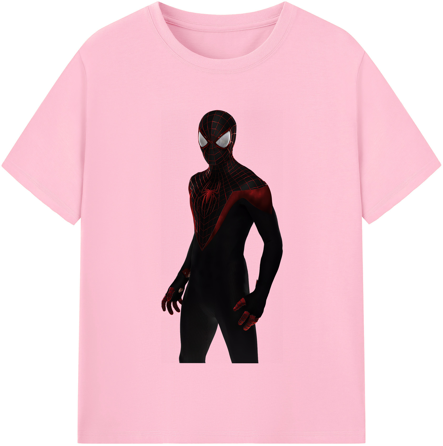 （画像用） Spider Man スパイダーマン 綿100％半袖Tシャツ（フロントプリント）