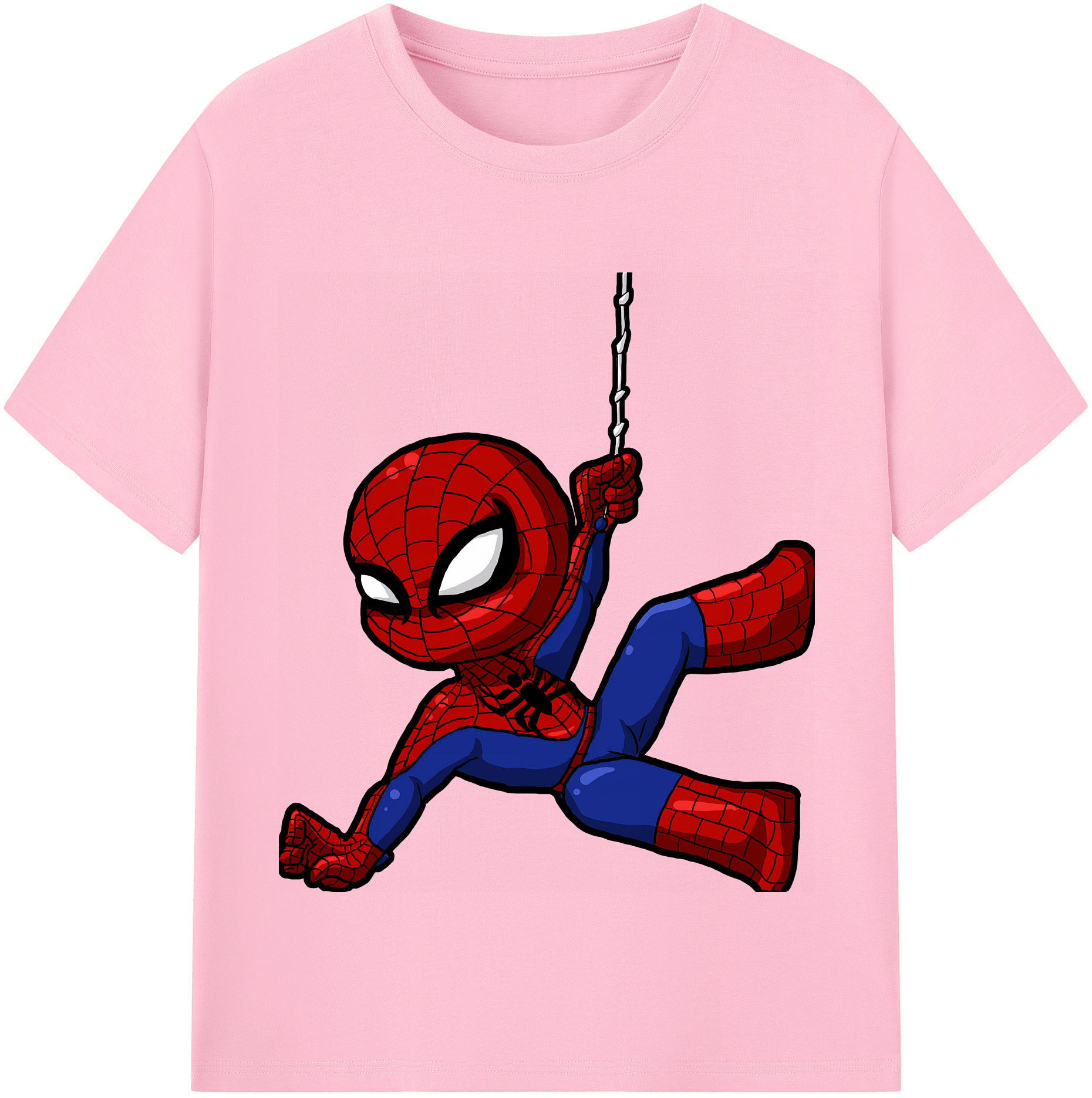（画像用） Spider Man スパイダーマン 綿100％半袖Tシャツ（フロントプリント）