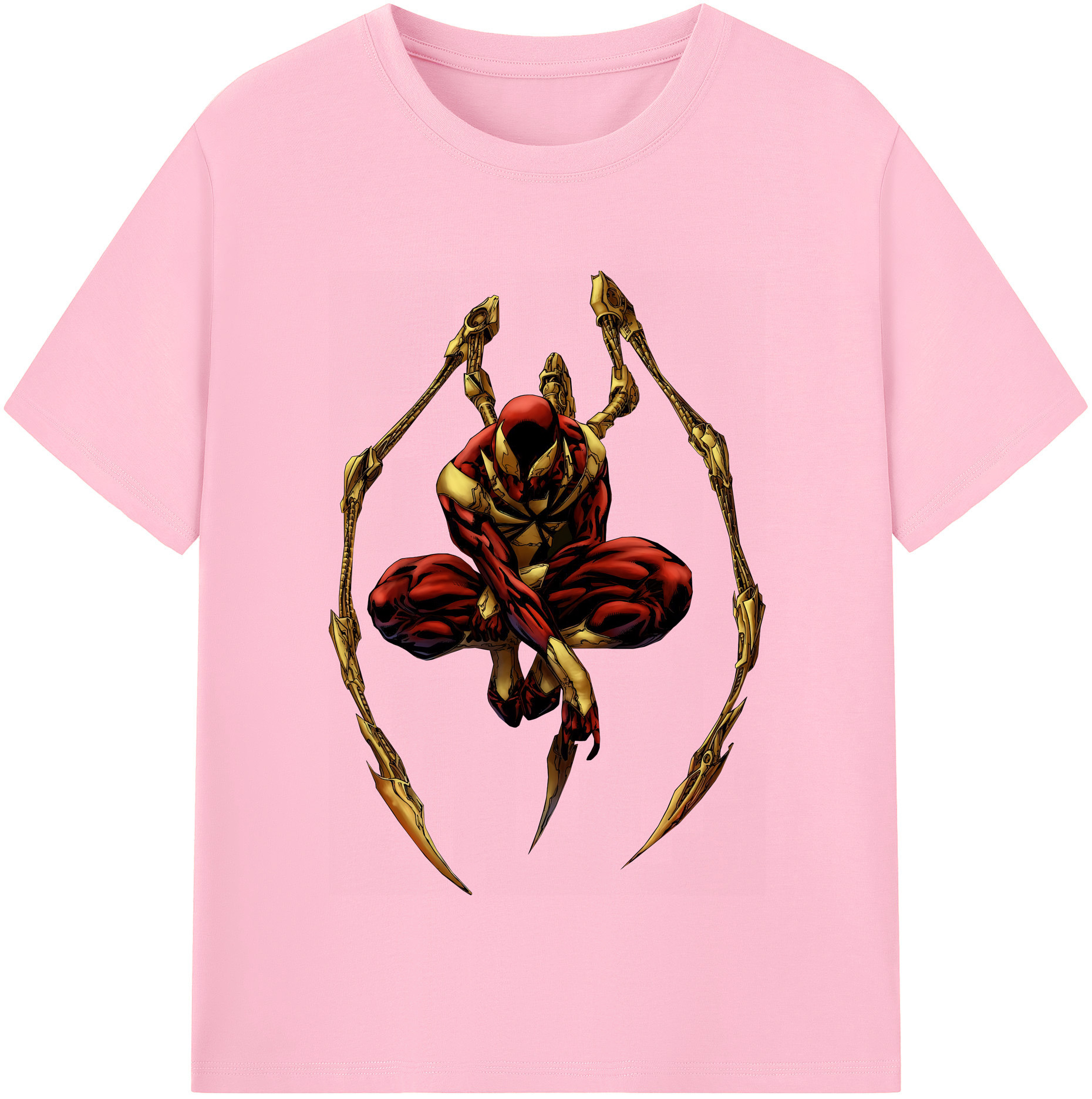 （画像用） Spider Man スパイダーマン 綿100％半袖Tシャツ（フロントプリント）