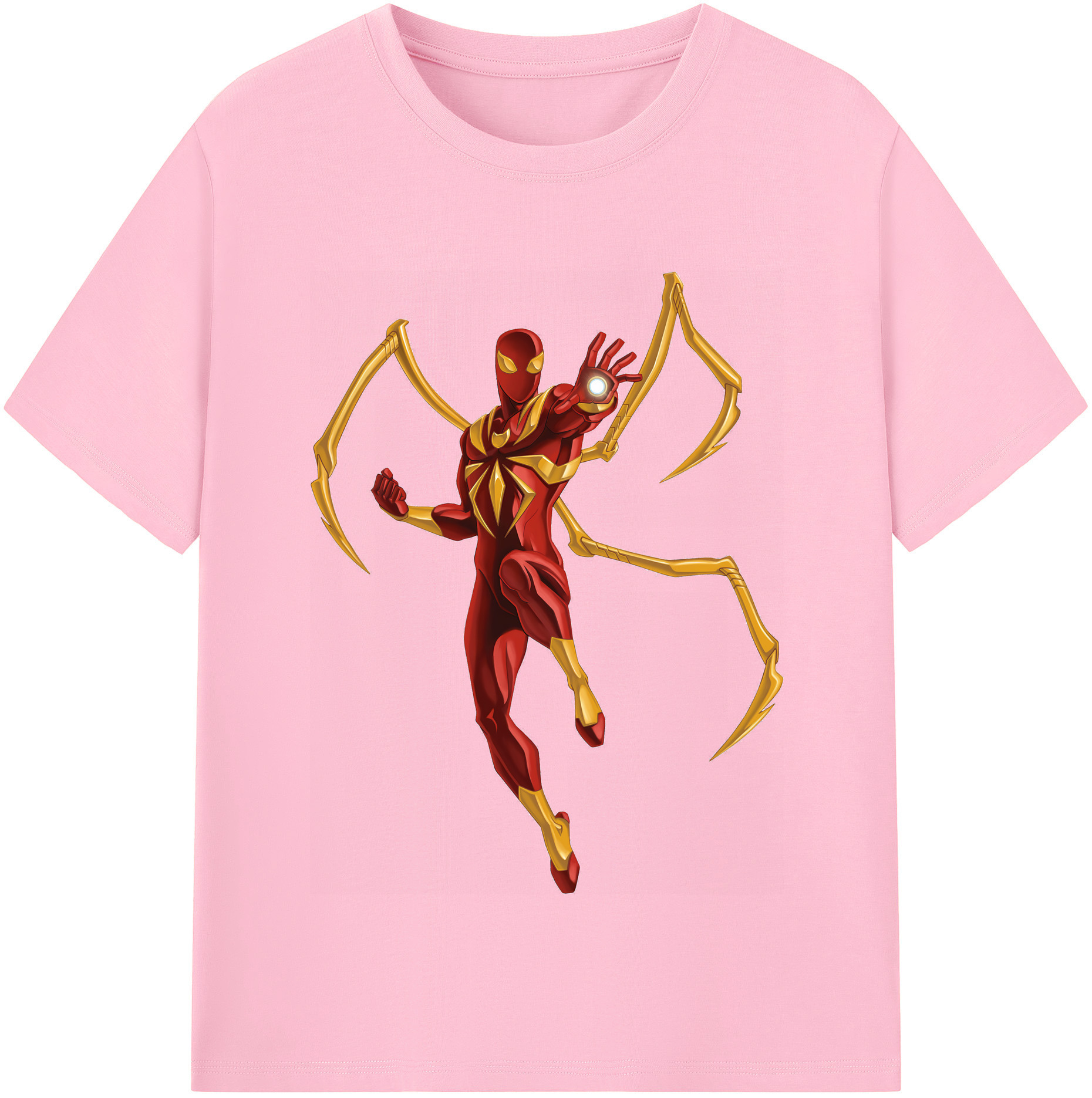 （画像用） Spider Man スパイダーマン 綿100％半袖Tシャツ（フロントプリント）