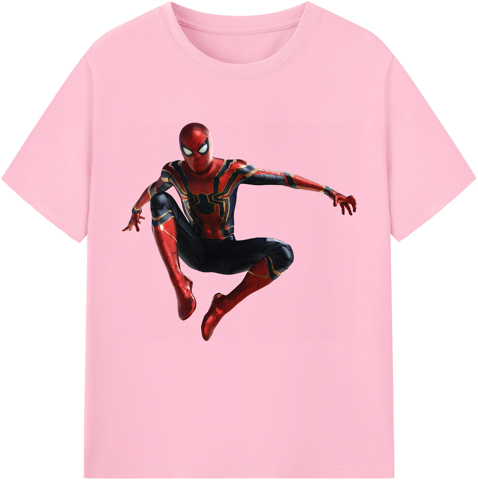 （画像用） Spider Man スパイダーマン 綿100％半袖Tシャツ（フロントプリント）