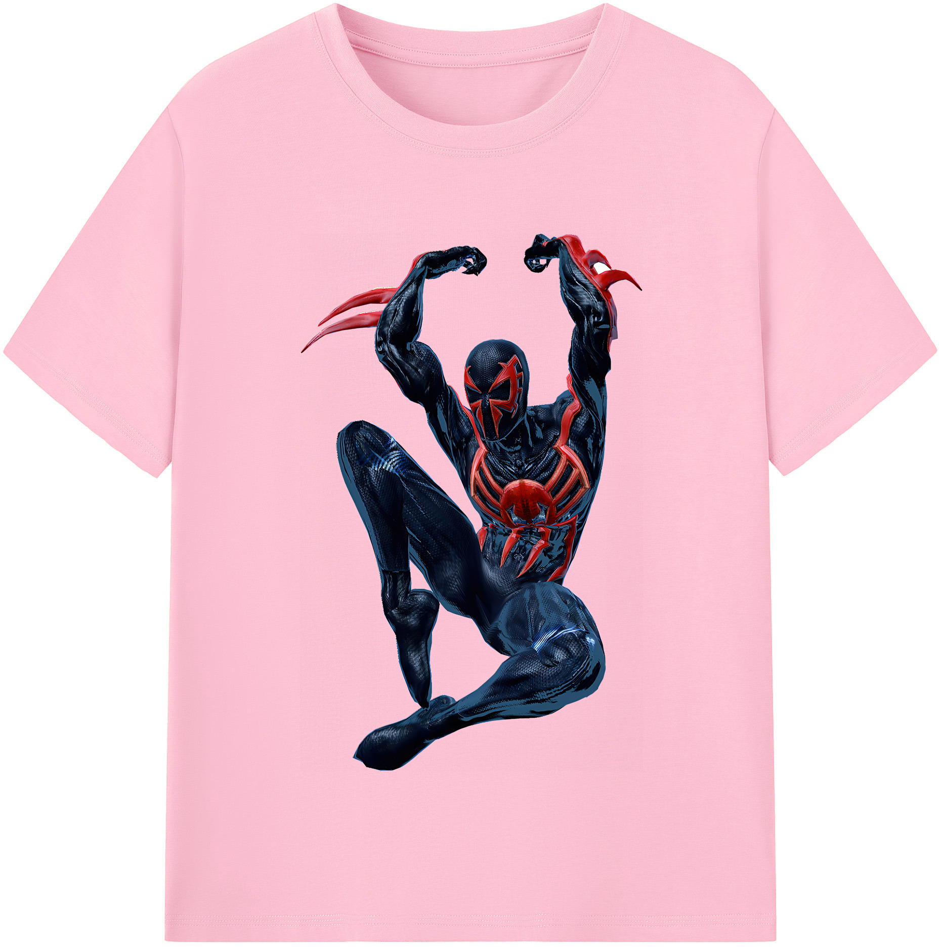 （画像用） Spider Man スパイダーマン 綿100％半袖Tシャツ（フロントプリント）
