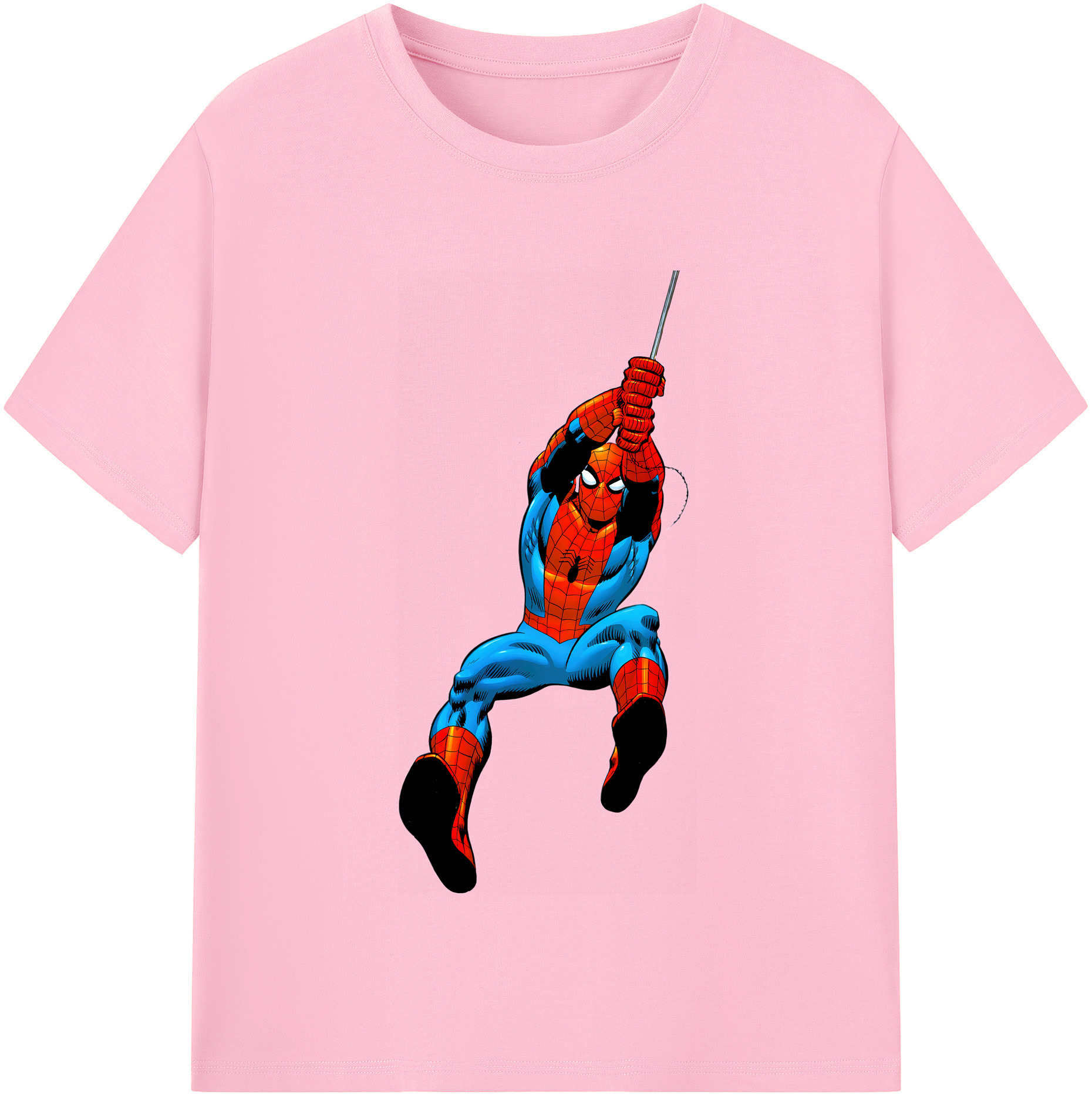 （画像用） Spider Man スパイダーマン 綿100％半袖Tシャツ（フロントプリント）