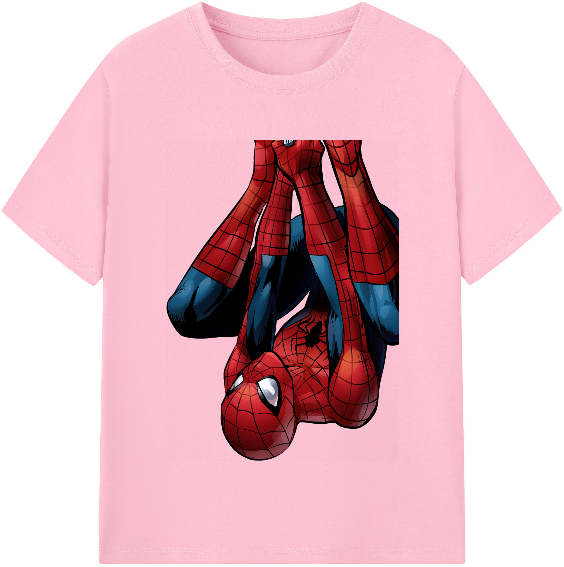 （画像用） Spider Man スパイダーマン 綿100％半袖Tシャツ（フロントプリント）