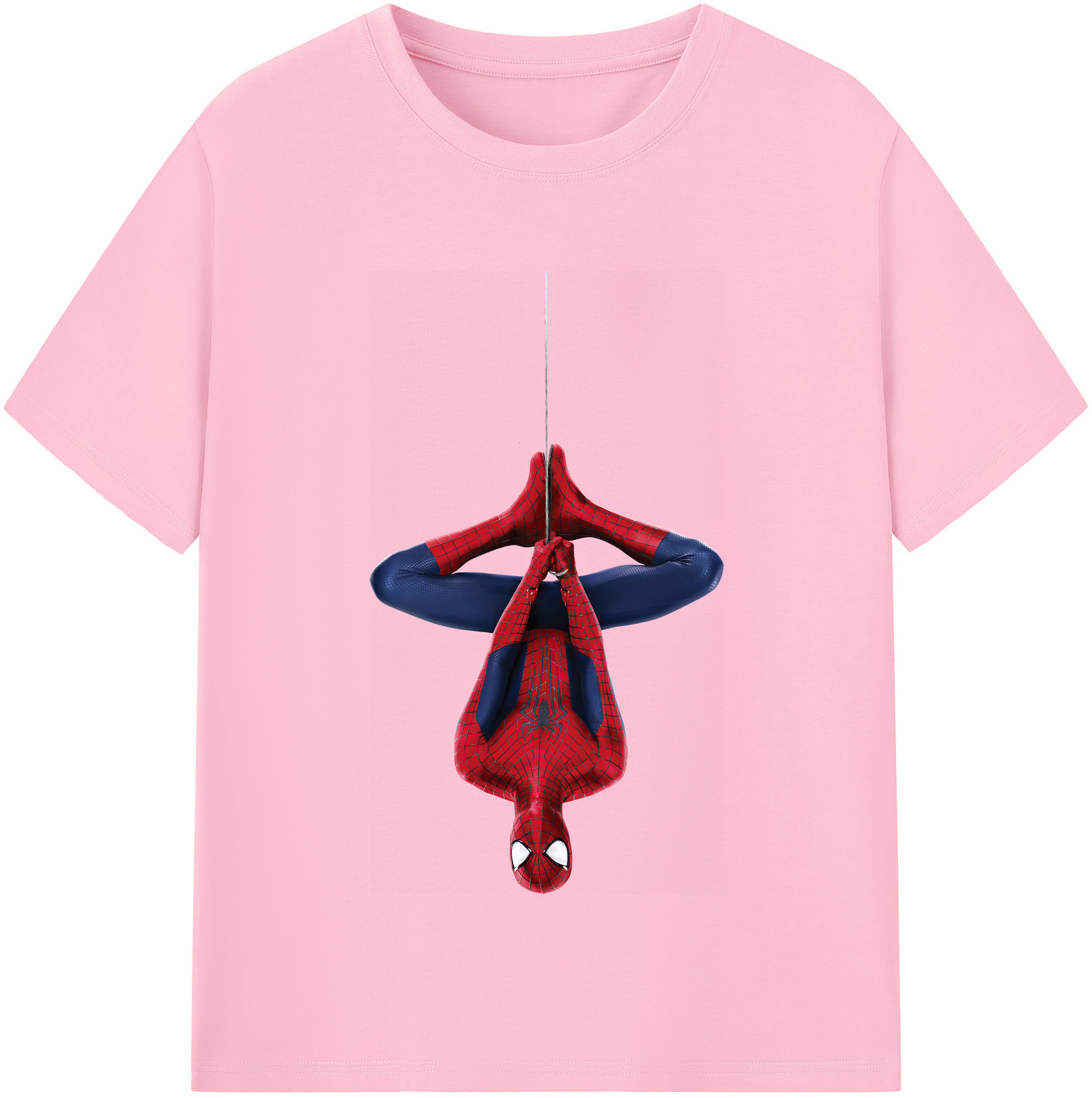 （画像用） Spider Man スパイダーマン 綿100％半袖Tシャツ（フロントプリント）