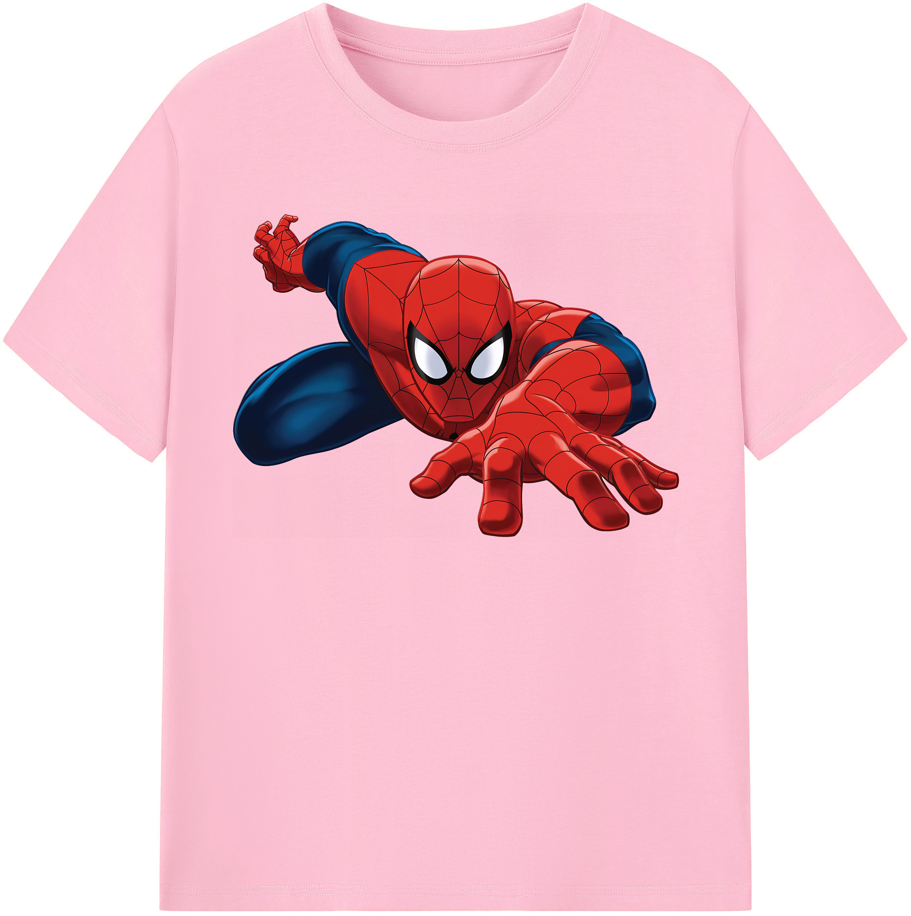 （画像用） Spider Man スパイダーマン 綿100％半袖Tシャツ（フロントプリント）