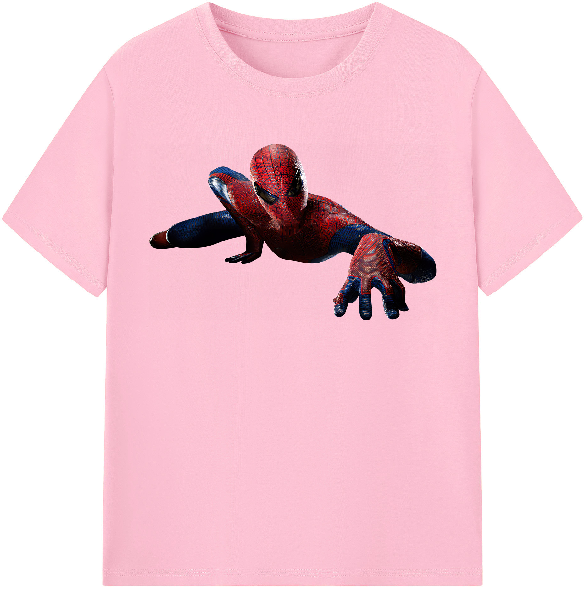 （画像用） Spider Man スパイダーマン 綿100％半袖Tシャツ（フロントプリント）