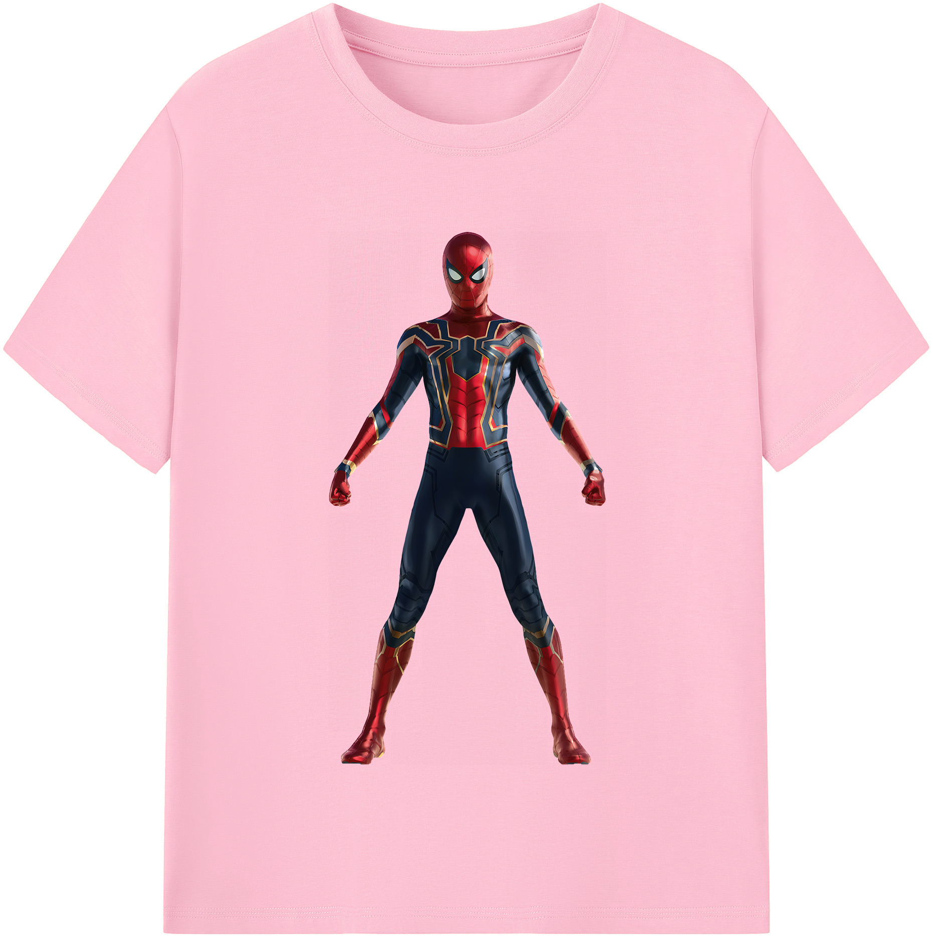 （画像用） Spider Man スパイダーマン 綿100％半袖Tシャツ（フロントプリント）