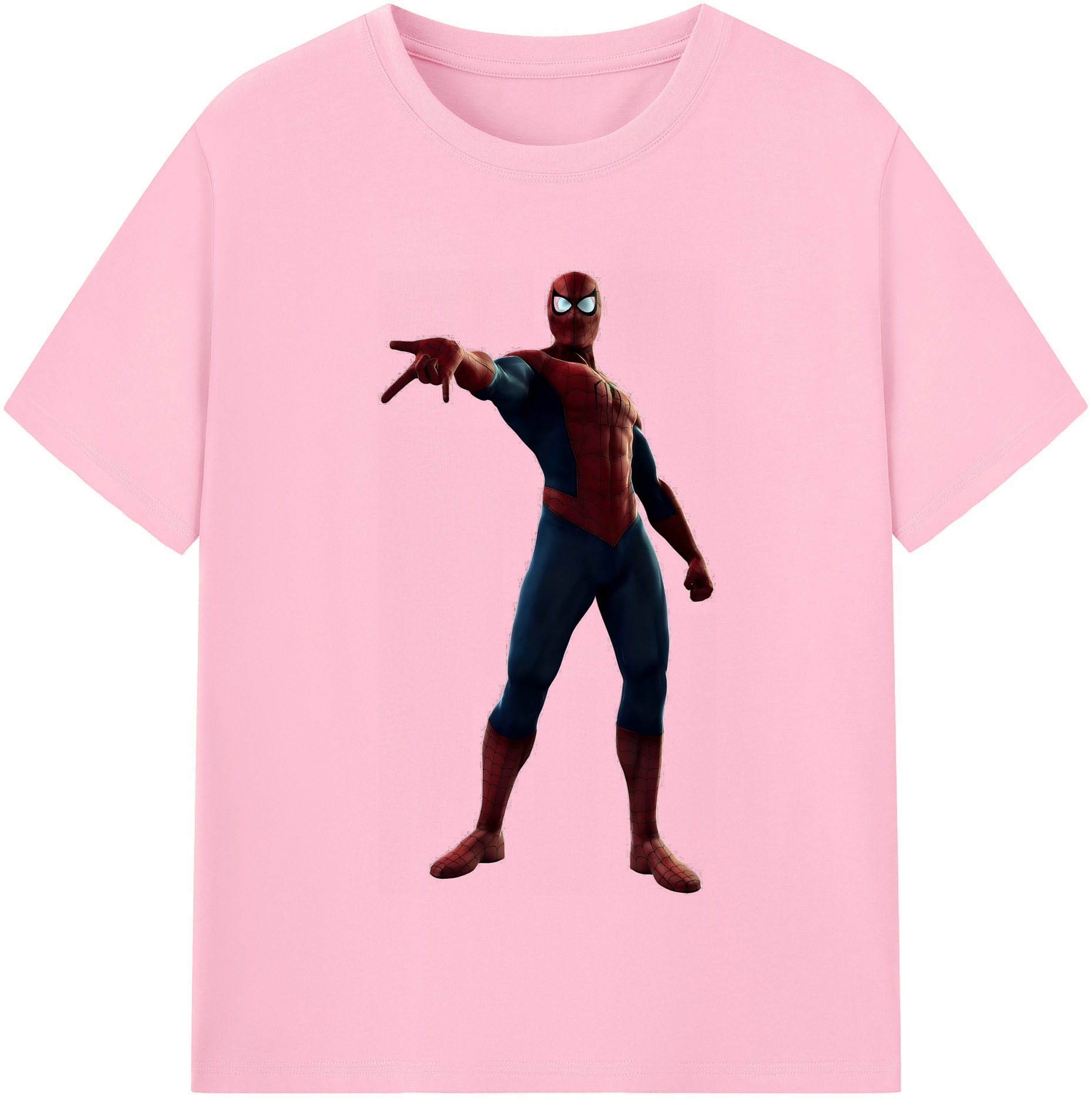 （画像用） Spider Man スパイダーマン 綿100％半袖Tシャツ（フロントプリント）