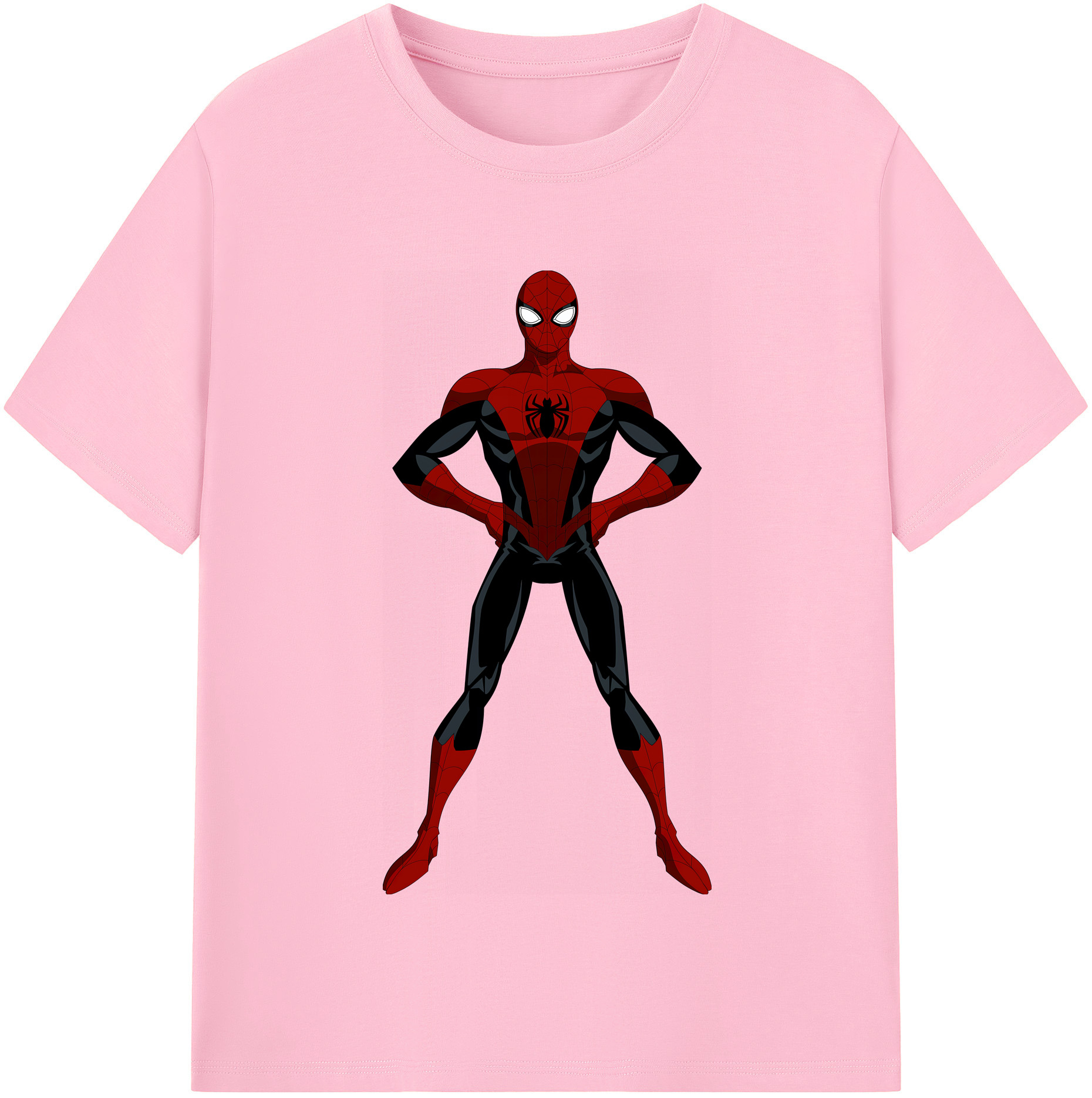 （画像用） Spider Man スパイダーマン 綿100％半袖Tシャツ（フロントプリント）