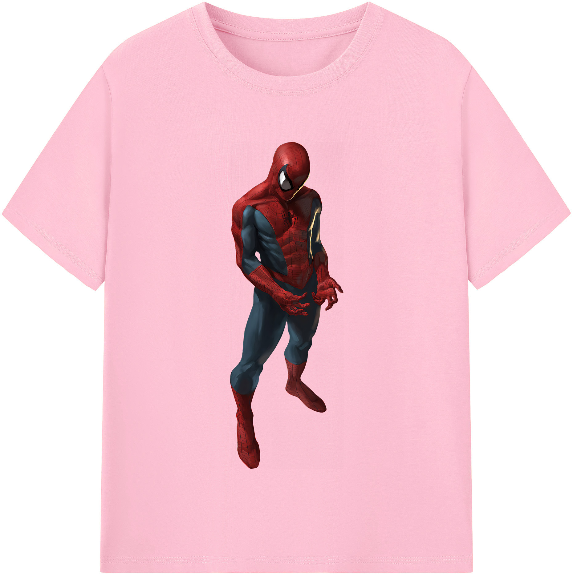 （画像用） Spider Man スパイダーマン 綿100％半袖Tシャツ（フロントプリント）