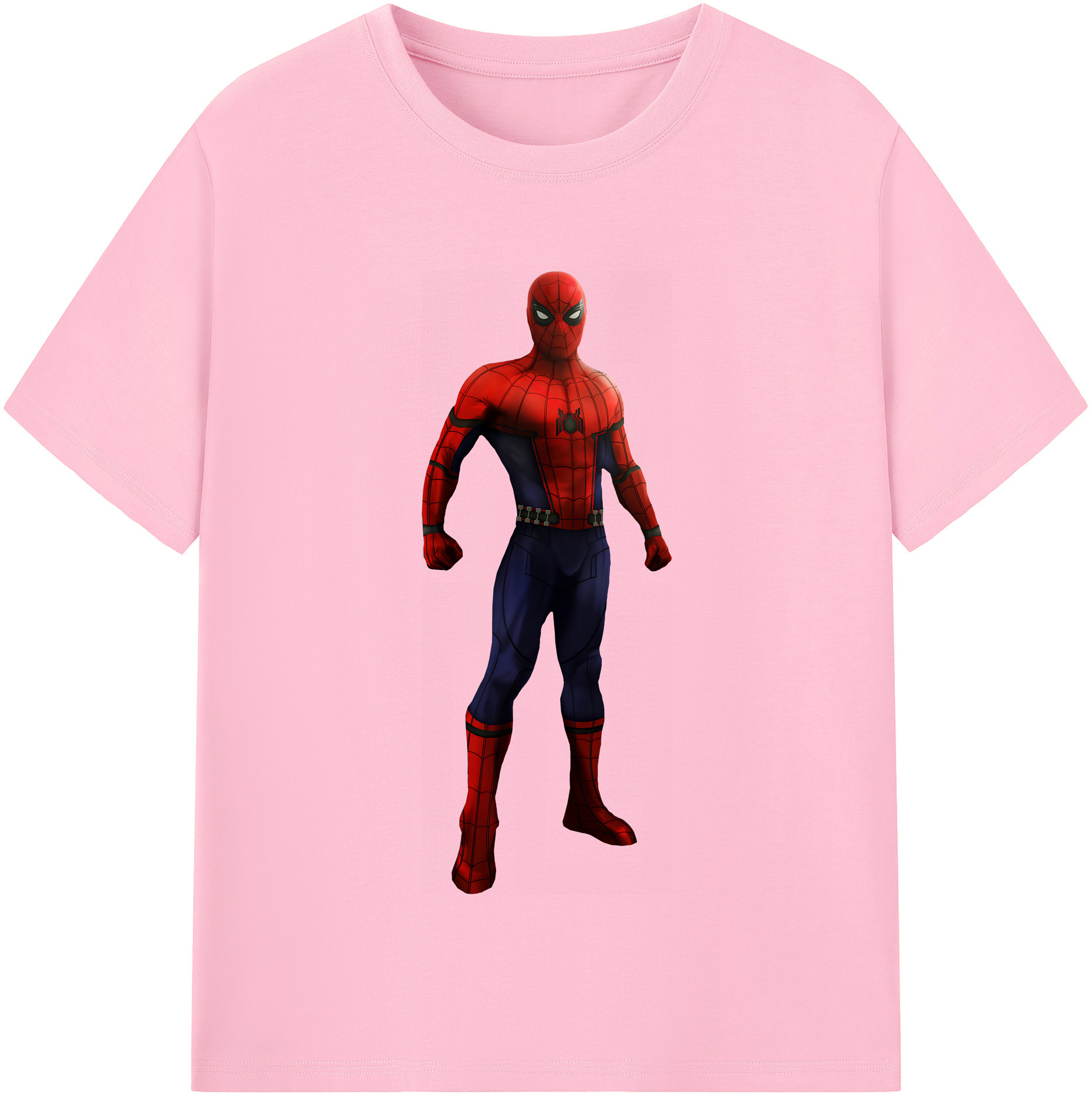 （画像用） Spider Man スパイダーマン 綿100％半袖Tシャツ（フロントプリント）
