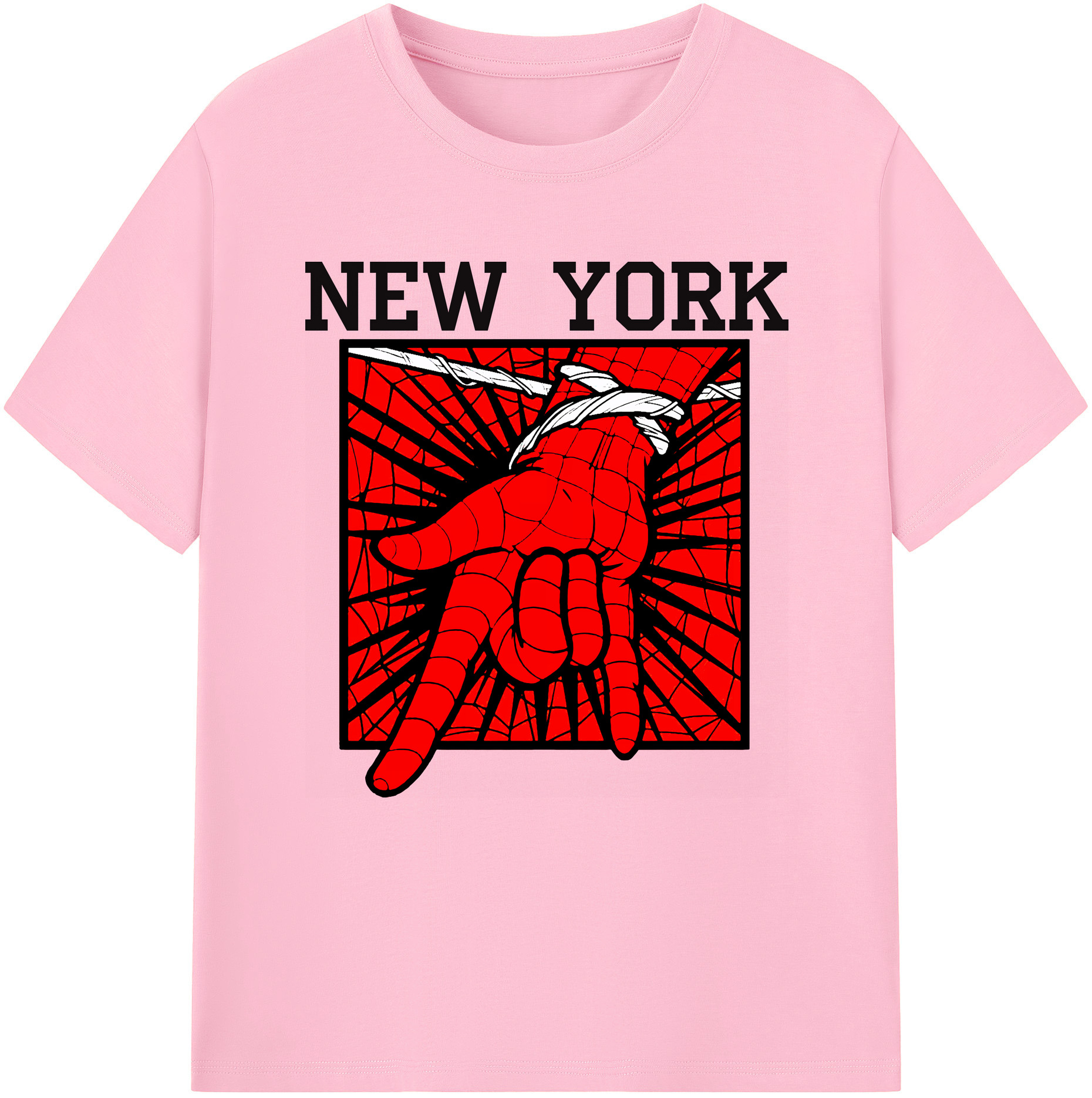 （画像用） Spider Man スパイダーマン 綿100％半袖Tシャツ（フロントプリント）
