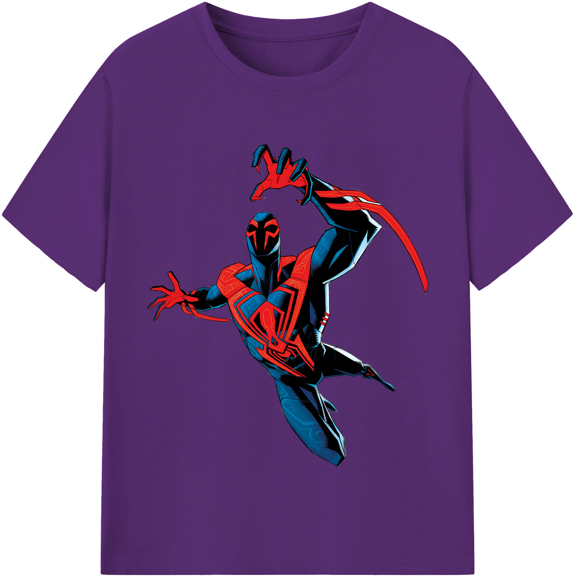 （画像用） Spider Man スパイダーマン 綿100％半袖Tシャツ（フロントプリント）