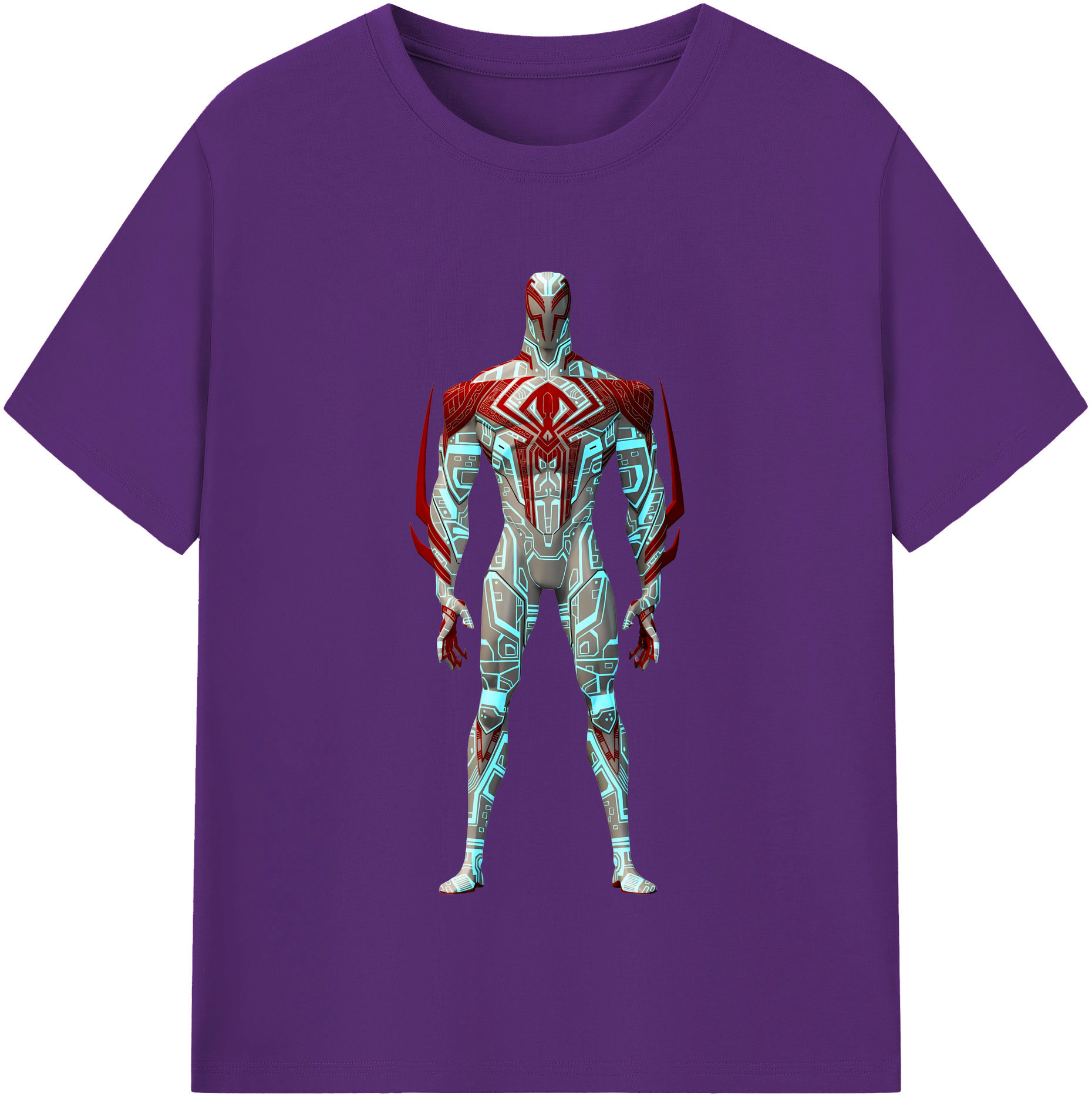 （画像用） Spider Man スパイダーマン 綿100％半袖Tシャツ（フロントプリント）