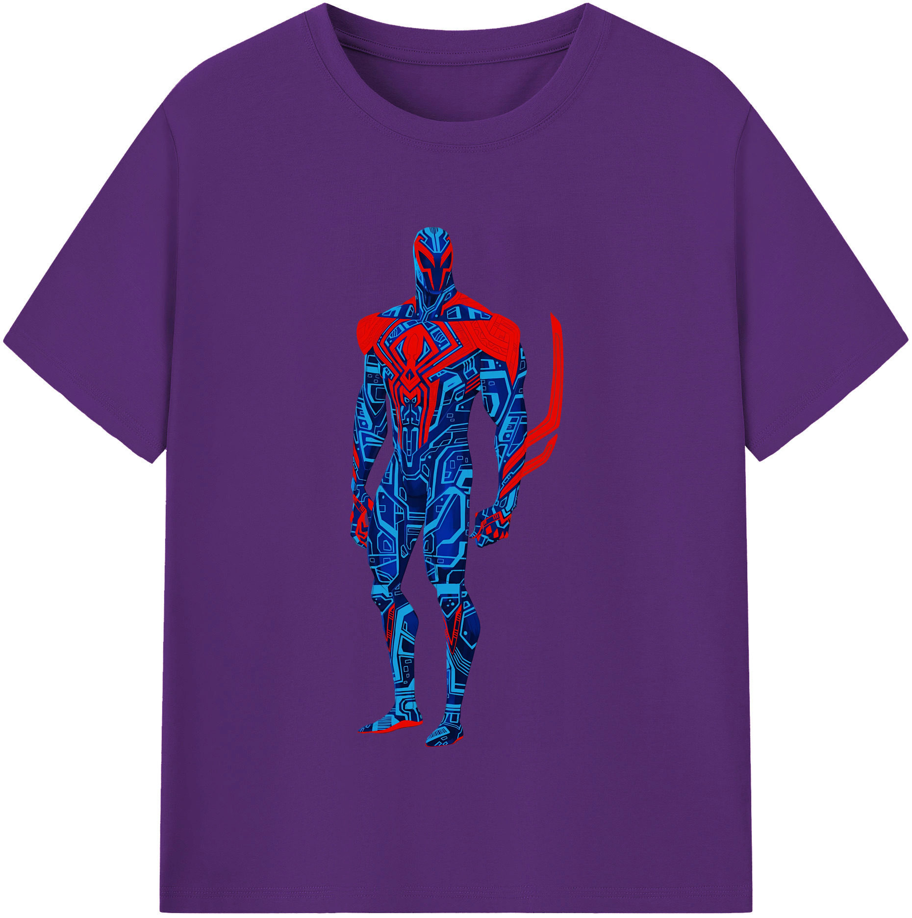 （画像用） Spider Man スパイダーマン 綿100％半袖Tシャツ（フロントプリント）