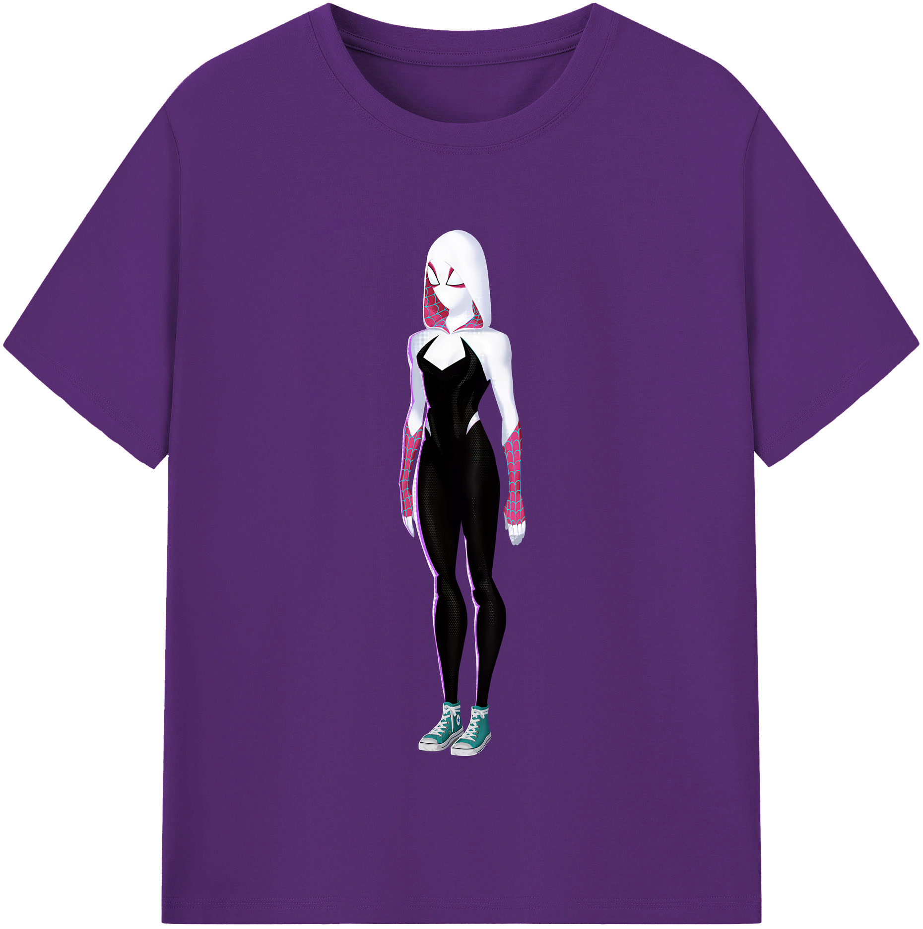 （画像用） Spider Man スパイダーマン 綿100％半袖Tシャツ（フロントプリント）