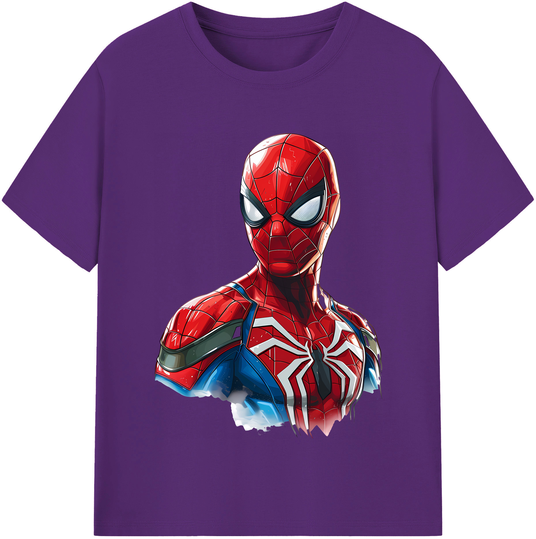 （画像用） Spider Man スパイダーマン 綿100％半袖Tシャツ（フロントプリント）