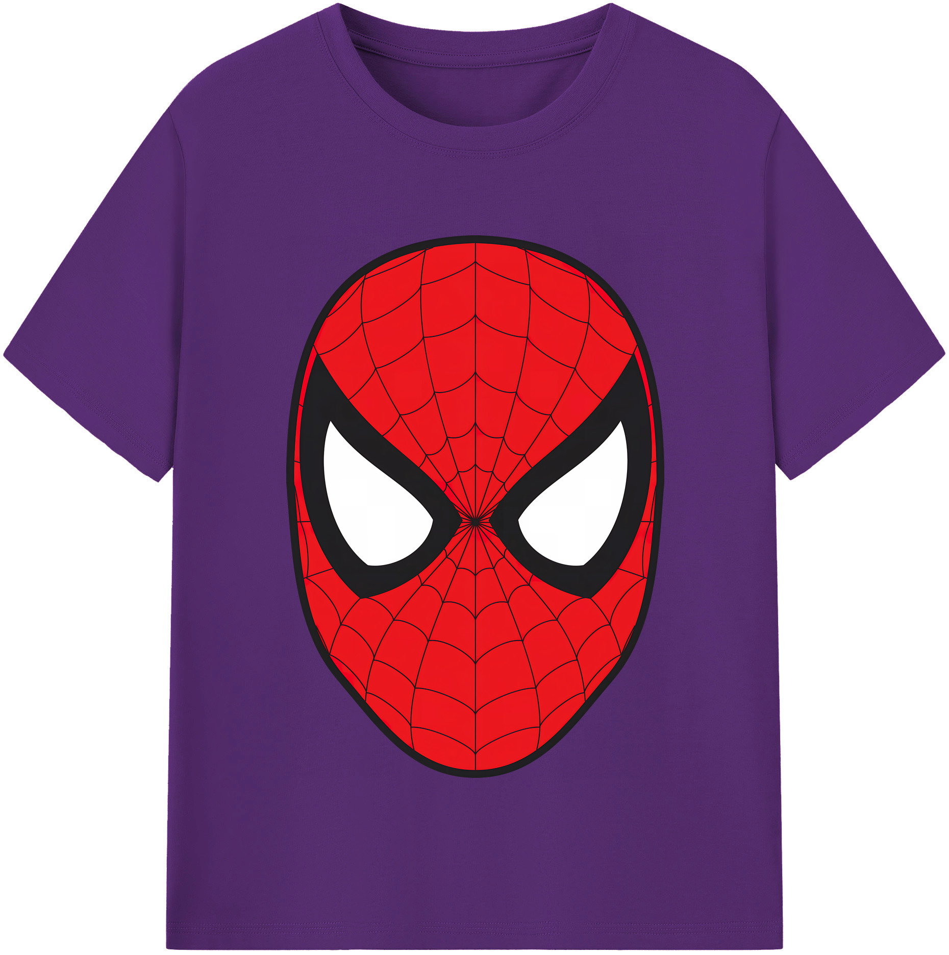 （画像用） Spider Man スパイダーマン 綿100％半袖Tシャツ（フロントプリント）