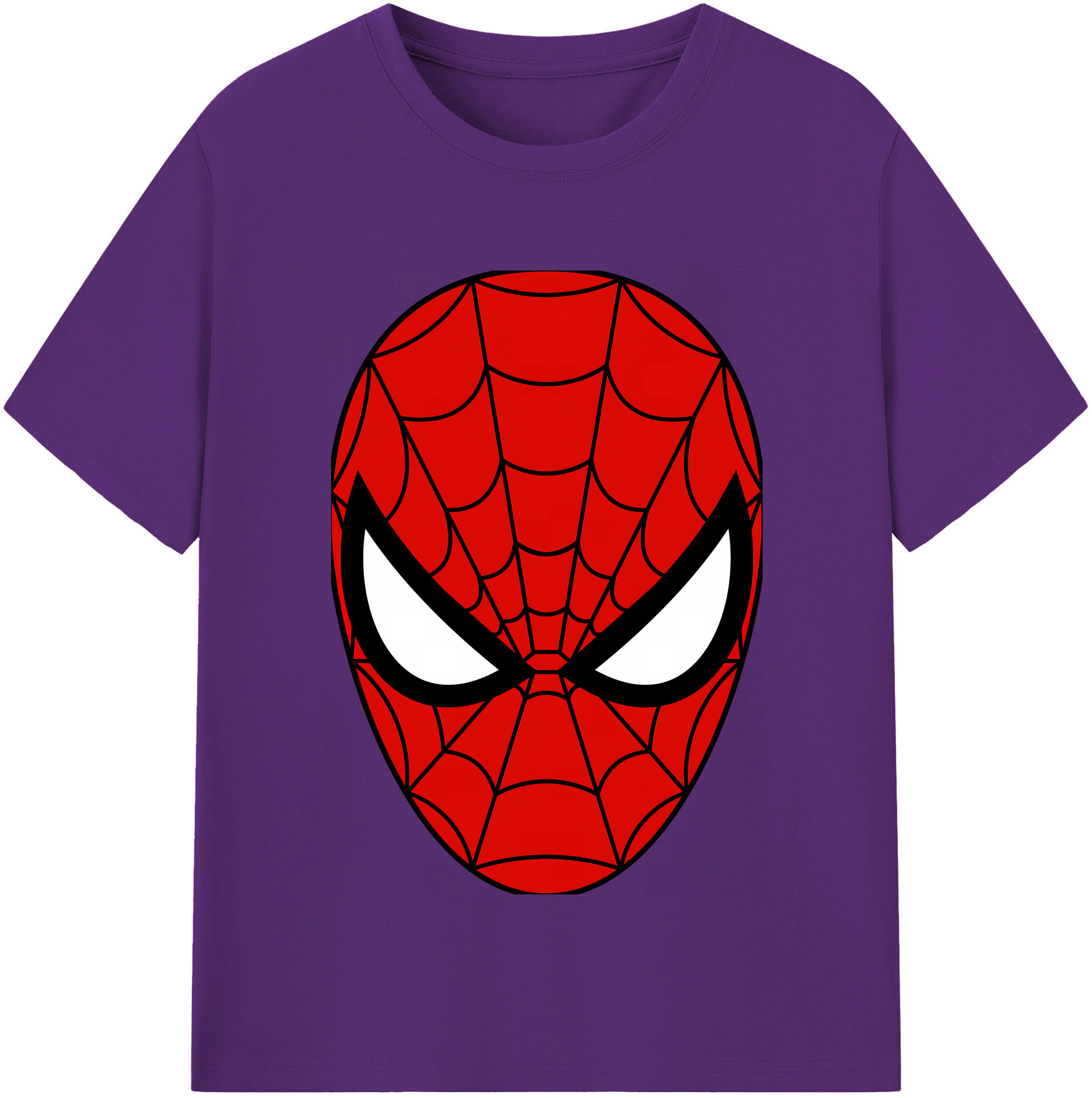 （画像用） Spider Man スパイダーマン 綿100％半袖Tシャツ（フロントプリント）